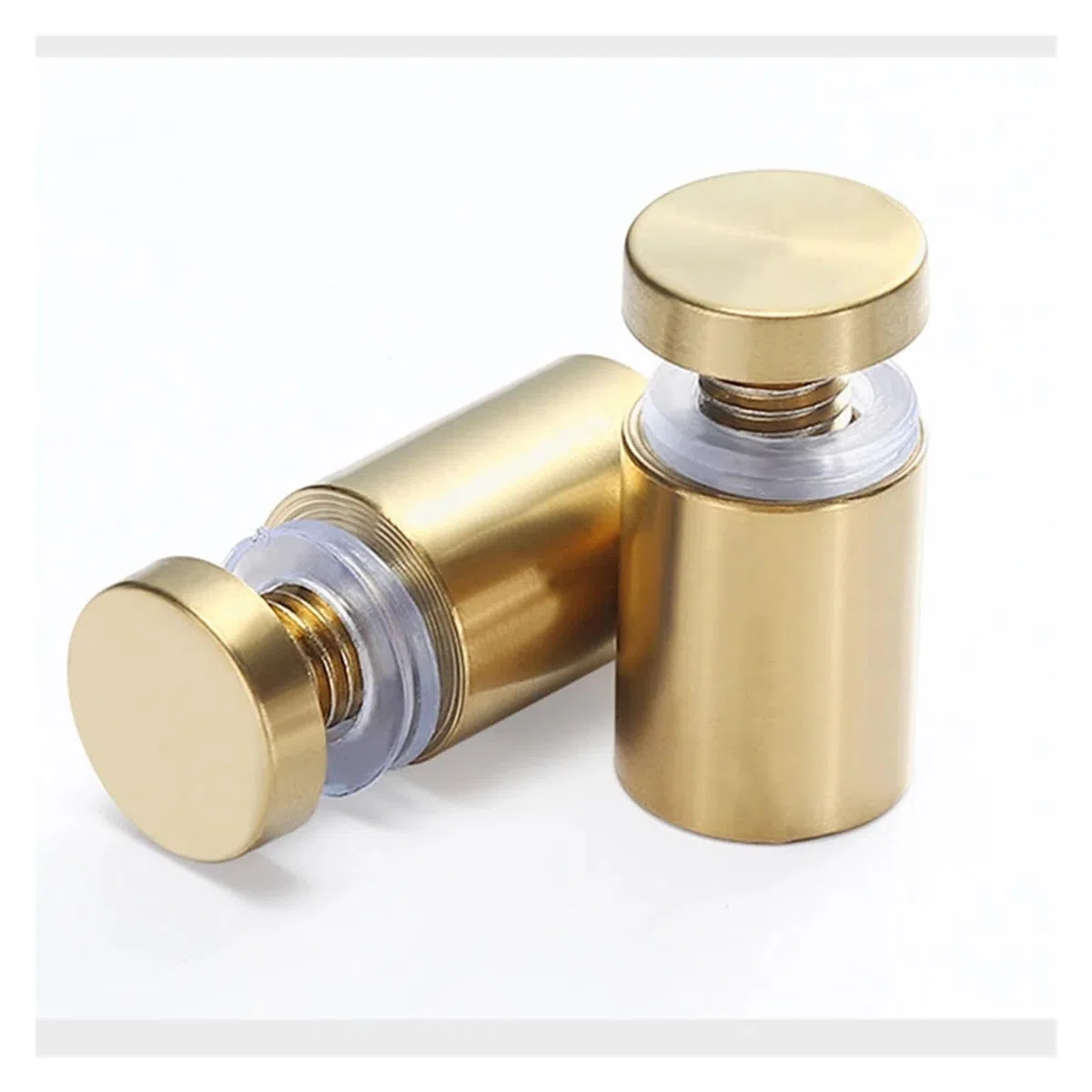 publicitarios de acero inoxidable clavos, 8 tornillos de acero inoxidable for publicidad, tornillos de acero inoxidable for separadores de carteles, adecuados for fijaciones de separadores for cartele
