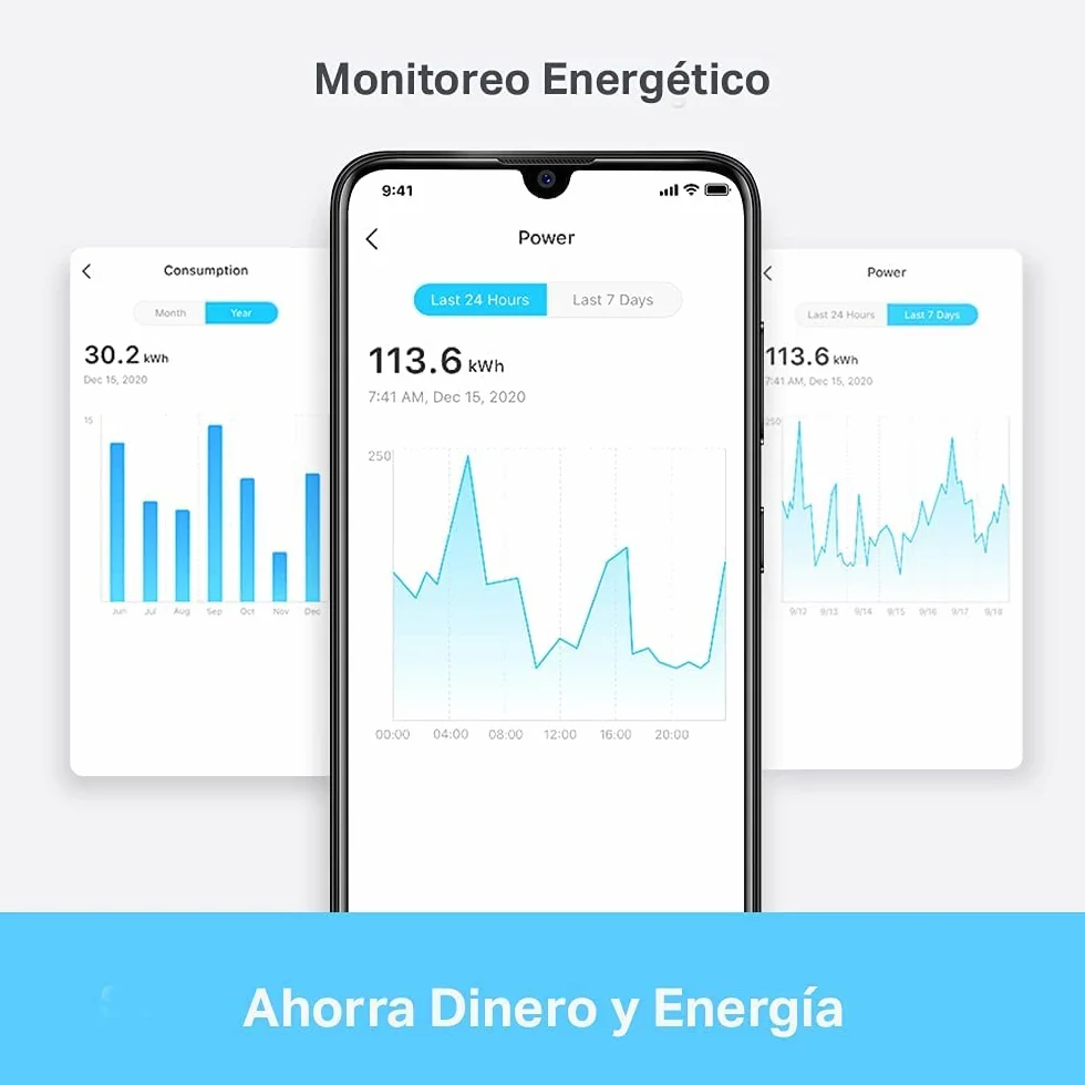 Tapo P110 Mini Enchufe Inteligente Wi-Fi 4 Paquetes Monitoreo Energía Compatible Alexa Google Home
