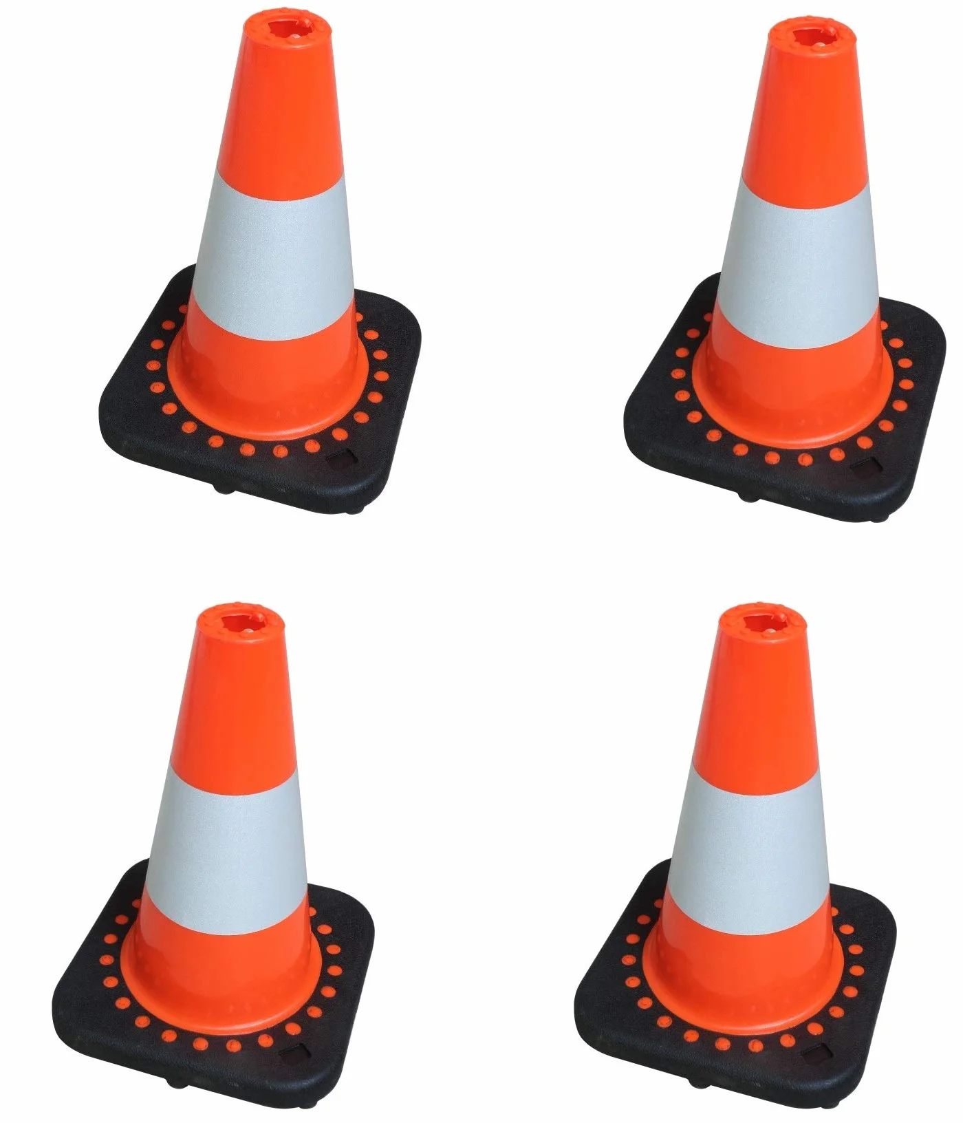 Juego de conos de tráfico TC-30Fx4 (4 unidades, 30 cm)