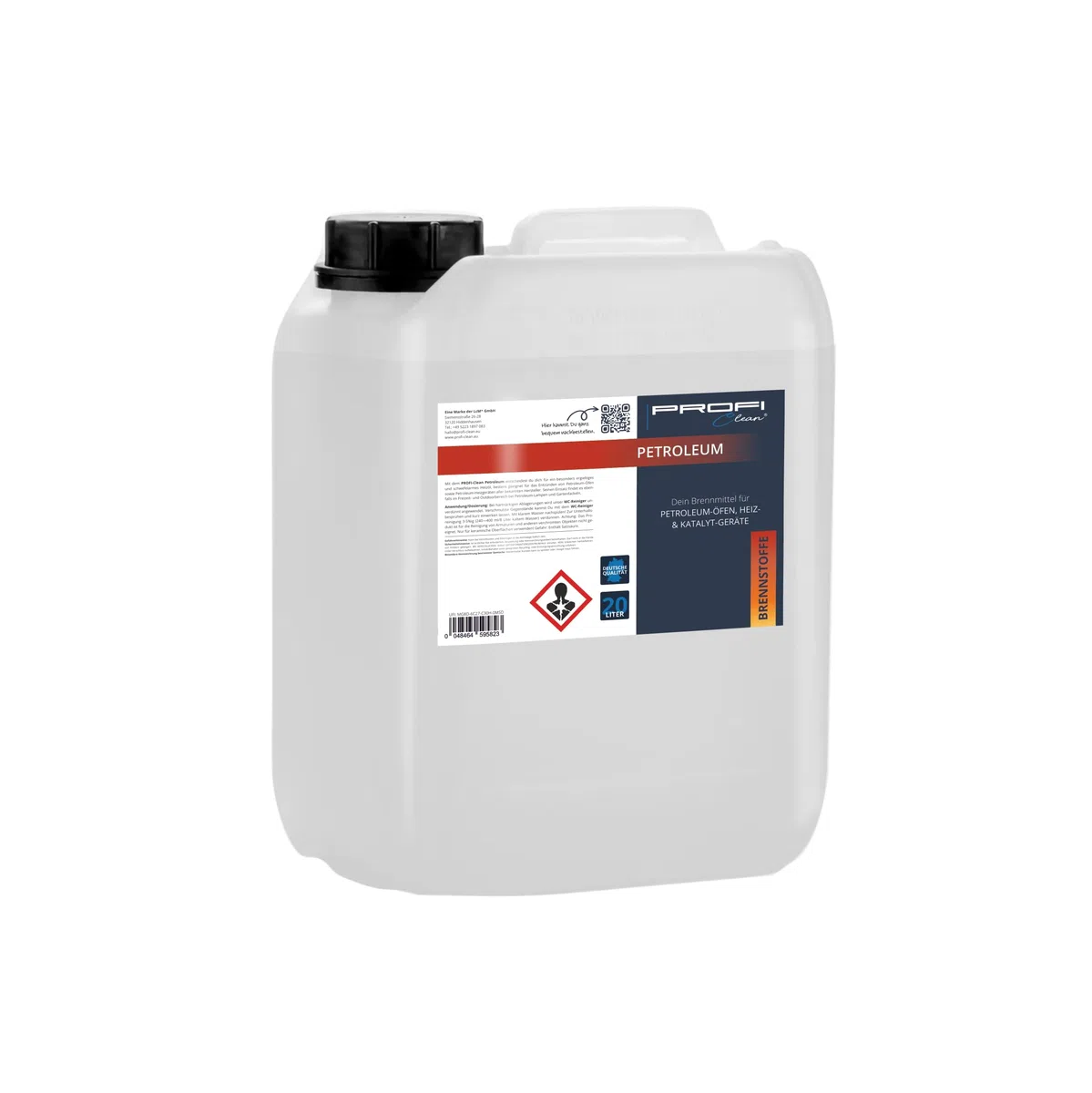 PROFI-Clean Petróleo 20 L – Sin olor y sin azufre – Adecuado para hornos Zibro, Inverter & Toyotomi y otros hornos de petróleo y calefacción de queroseno