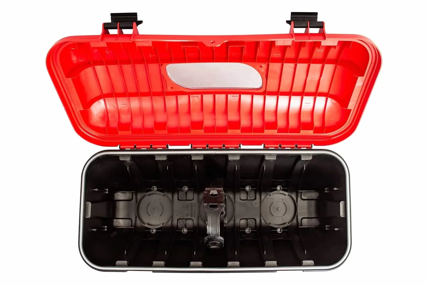 DAKEN Caja para extintor 6kg Strike 82500 Armario Porta extintor para camión Remolque Furgoneta y maquinaria agrícola Color Rojo Dimensiones 600 x 287 x 220 mm con Ventana de inspección