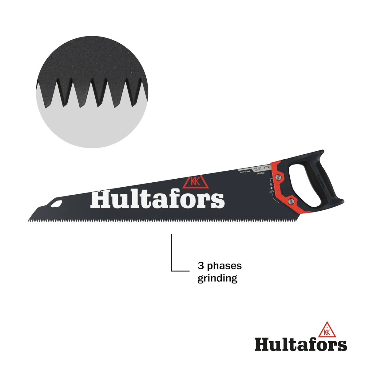HULTAFORS-590704-Serrucho hbx-22-7 -550mm-7TPI