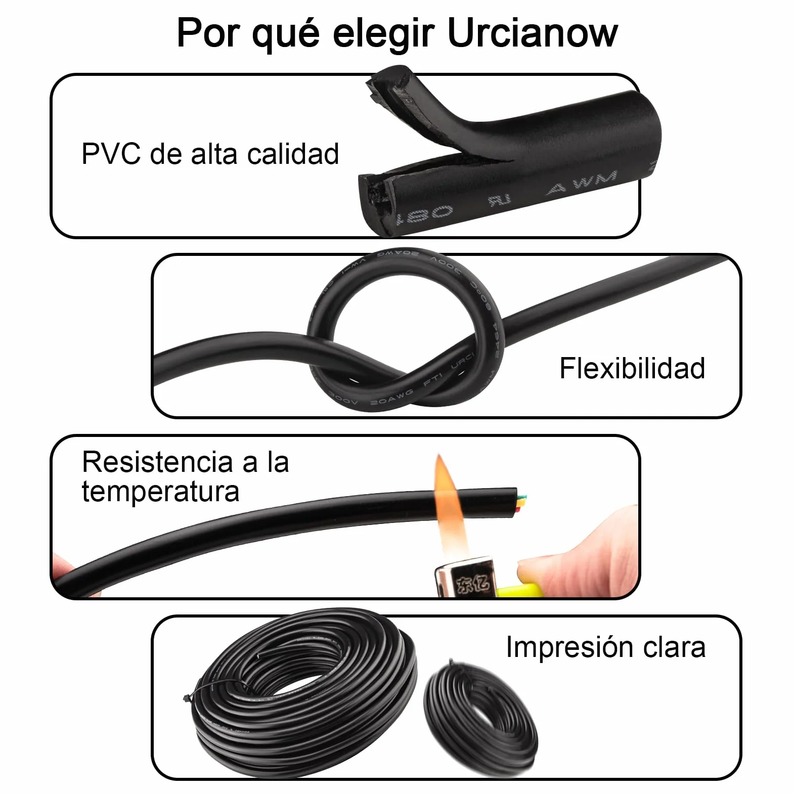 20 M Cable 5 Hilos 22AWG Cable Manguera 5 Hilos 5x0,3mm² UL2464 Verzinntes Kupferkabel Schwarz PVC ummantelt Adecuado para Circuitos de Alimentación de Equipos Pequeños