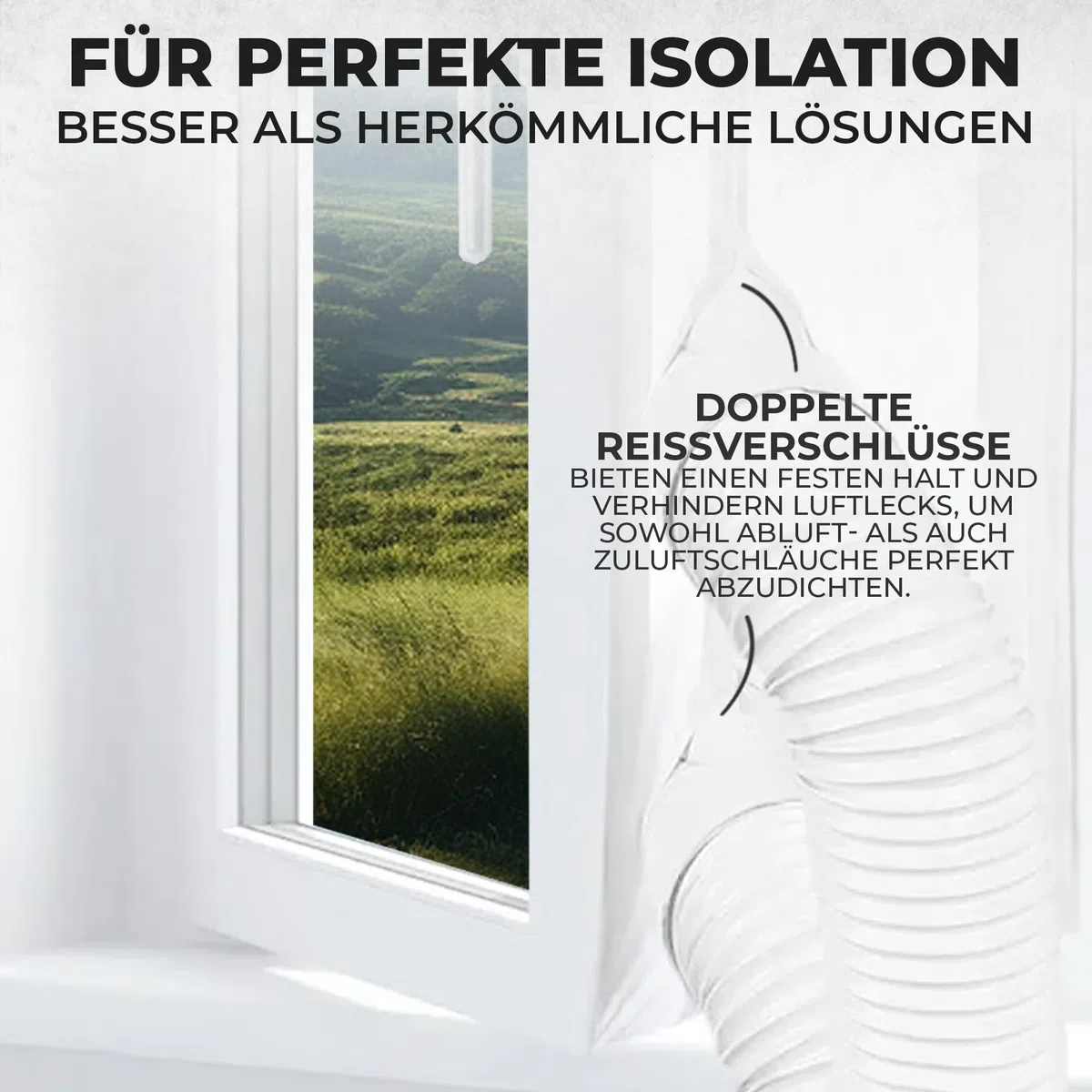 Sellador de ventanas para aire acondicionado, aislamiento eficaz para ventanas, fácil de instalar, ahorro de energía y ajuste perfecto para aire acondicionado móvil, reduce el calor y el frío