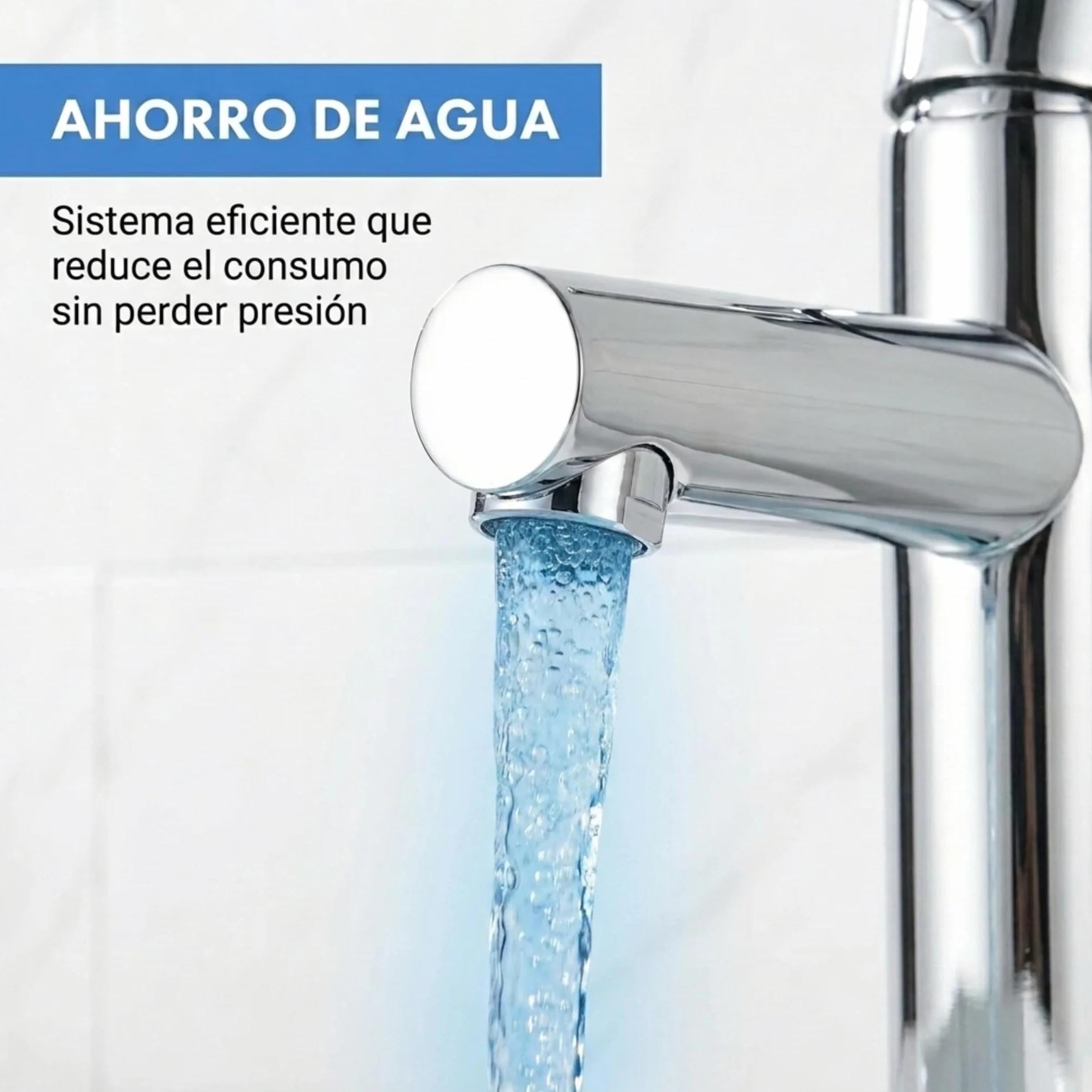 VALAZ Grifo Lavabo | Grifo Monomando Lavabo, Mezclador Agua Fría y Caliente, Ahorro de Agua | Instalación Facil y Rápida | Latón, Inoxidable, Elegante, Serie Palancia (Lavabo, Cromado)
