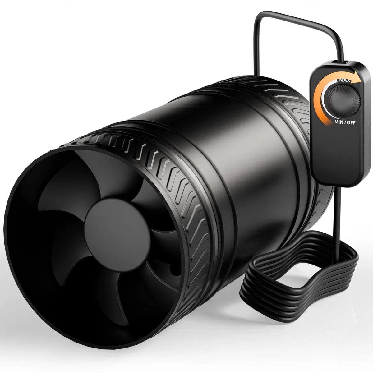 Mocine Ventilador de Conducto 100mm DC, Ultra Silencioso & Resistente, Regulador de Velocidad, IPX4, 311m³/h para Carpa Cultivo, Baño, Ático & Taller