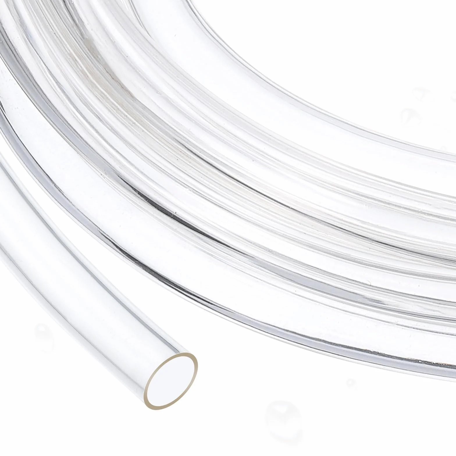 QUARKZMAN Tubo Flexible de PVC, 35mm de ID x 41mm de OD - 2 Metros de Largo Tubos de Agua de Vinilo Transparente, Tubería de Agua Plástico Ligero y Flexible para Tanque y Acuario