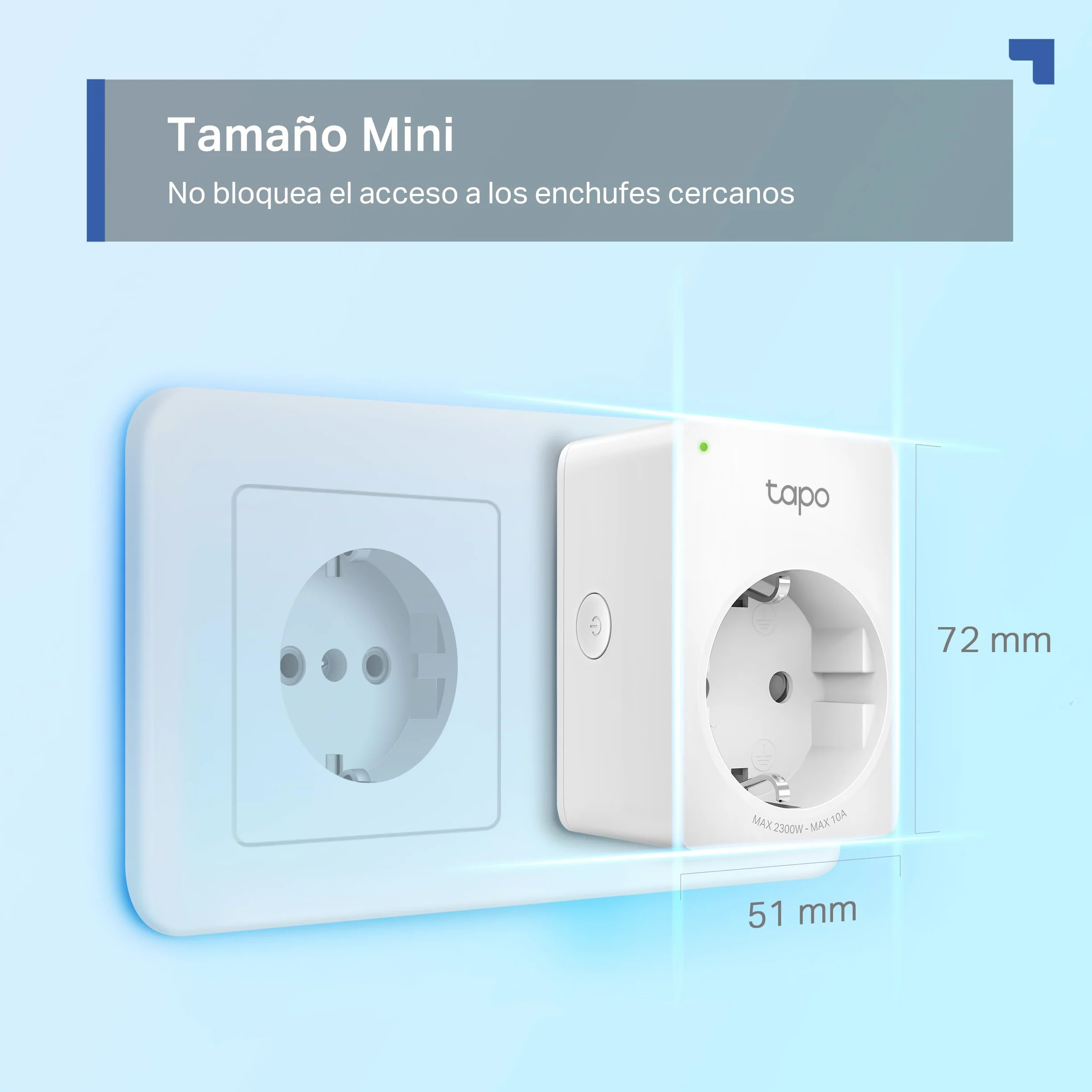 Tapo P100 Mini Enchufe Inteligente Wi-Fi 4 Pack, Programable, Compatible con Alexa y Google Home, Sin Concentrador