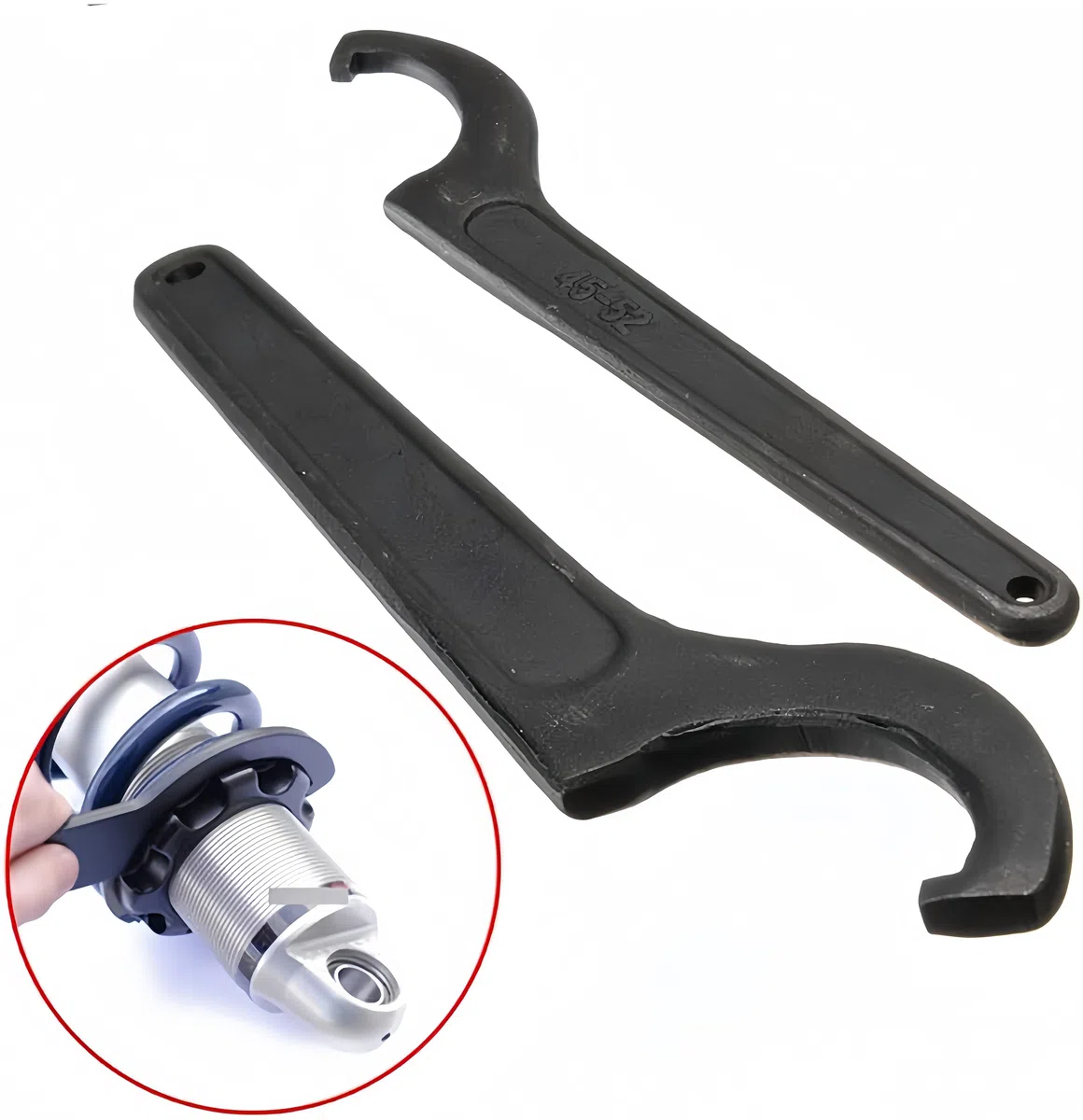 Llaves de gancho en C, llaves de gancho cuadradas, portabrocas multifunción, ajuste para bicicleta, motocicleta, herramienta de mano, 85-105 mm
