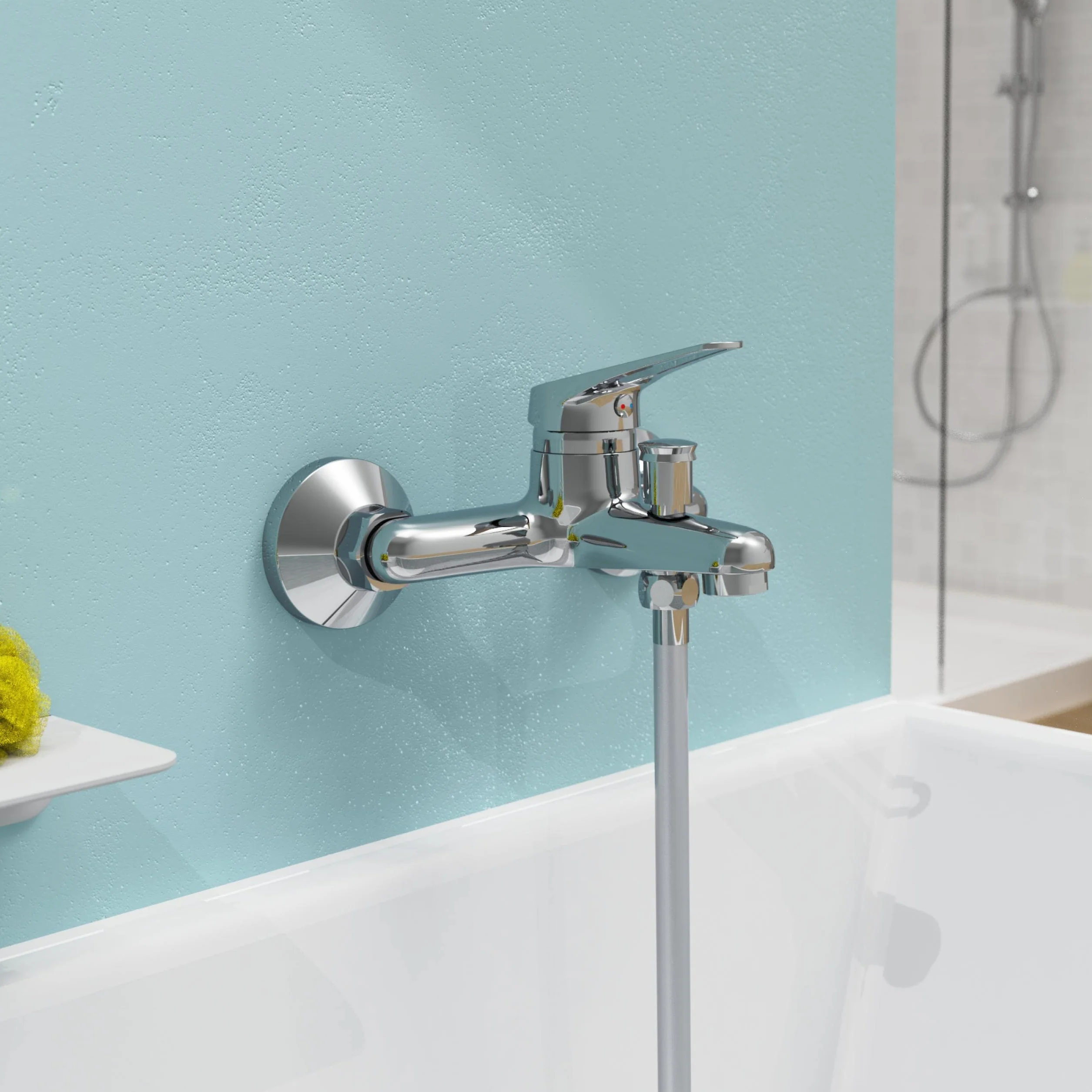 EISL NI023SCR Mezclador monomando para bañera, cromo