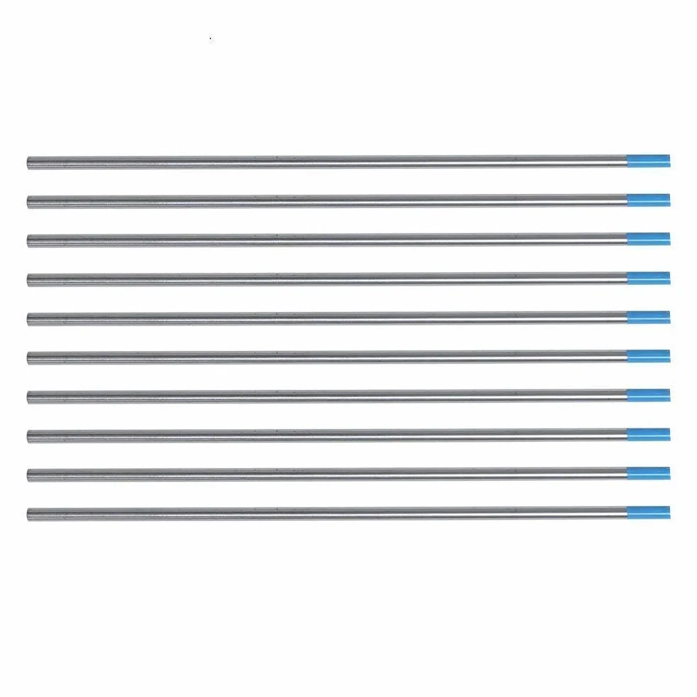 TEN-HIGH tig Electrodos de tungsteno Electrodos de soldadura, Lantano 2% Azul, Para soldadura CC y CA, 1.6 mm x 150 mm