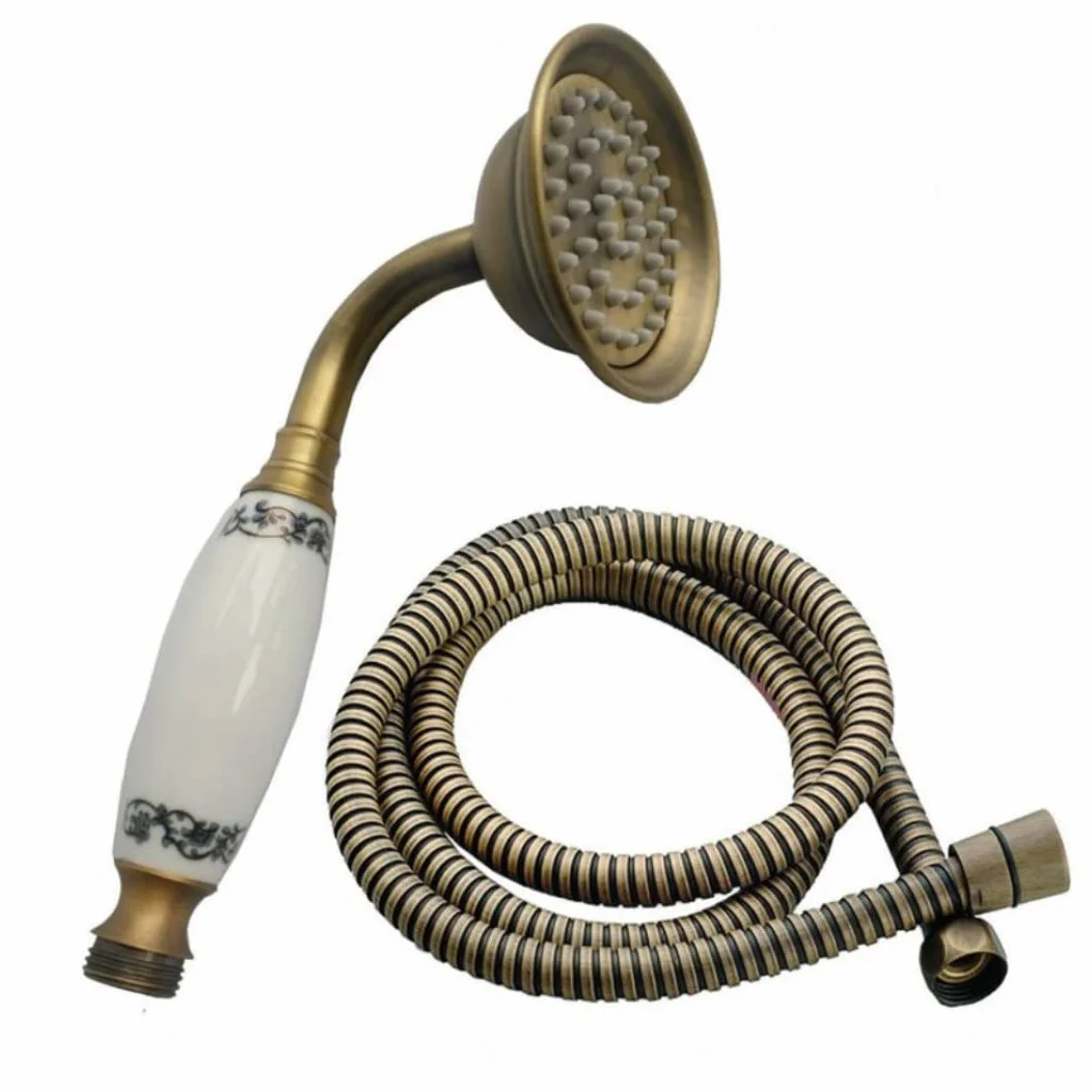 Hommp Cabezal de Ducha de Cobre con Manguera 1,5 m