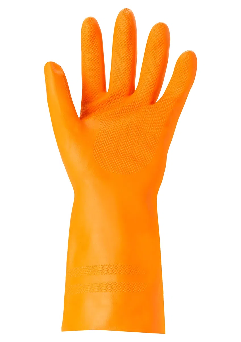 Ansell AlphaTec 87-955 Guantes de Trabajo Multiusos, Alta Resistencia Química, Protección Reforzada Trabajos Exigentes, Forro con Flocado Algodón, Talla L (12 Pares)