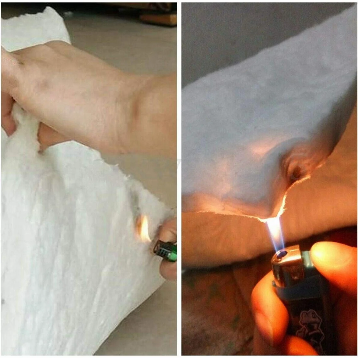 Manta de fibra de cerámica de silicato aislante de alta temperatura ignífuga (30 mm de grosor)
