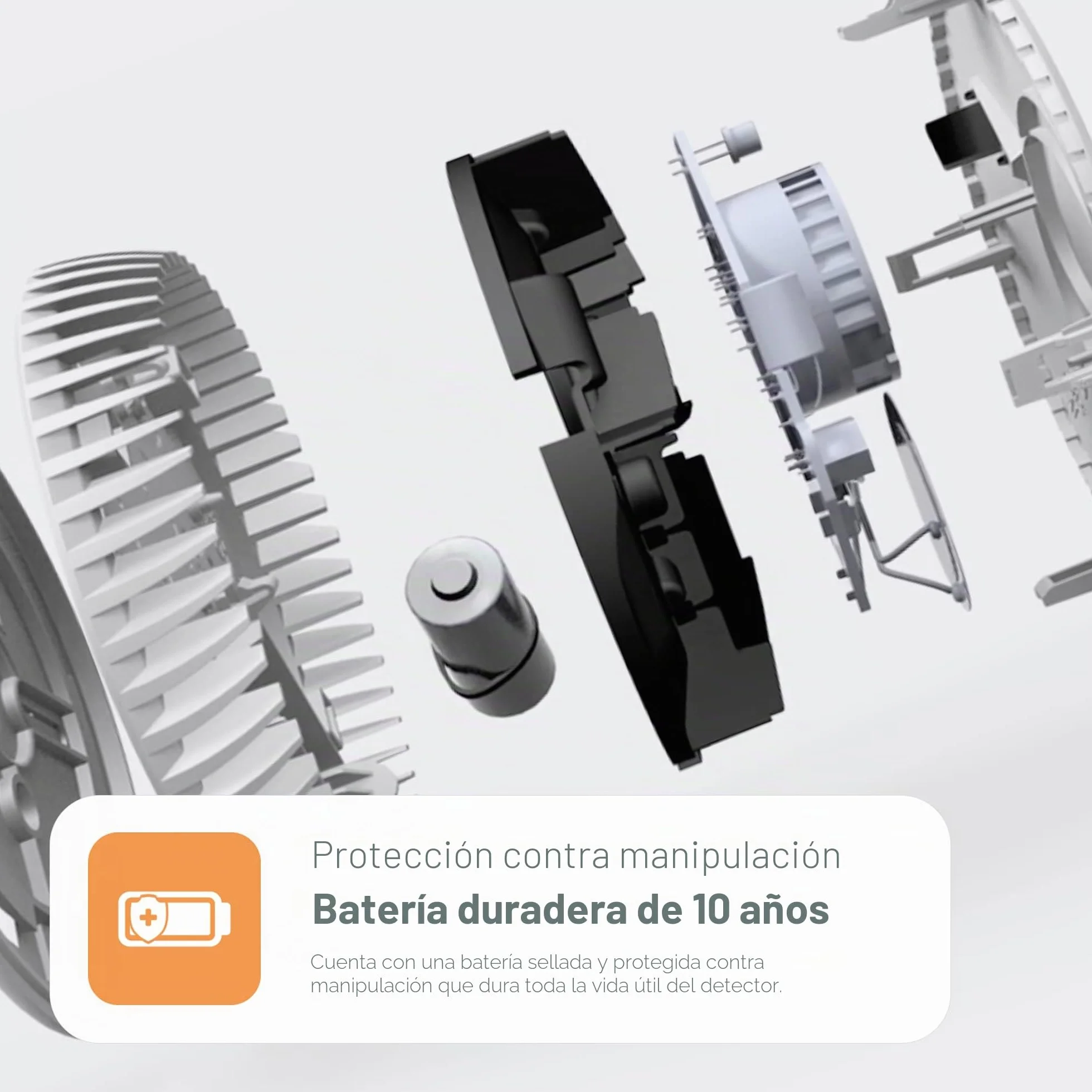 FireAngel Detector de Humo óptico para casa – Alarma de Incendios para el hogar – Batería de 10 años – Botón de Prueba y Silencio – Recambio para ST-622/ST-620 – Pack de Dos