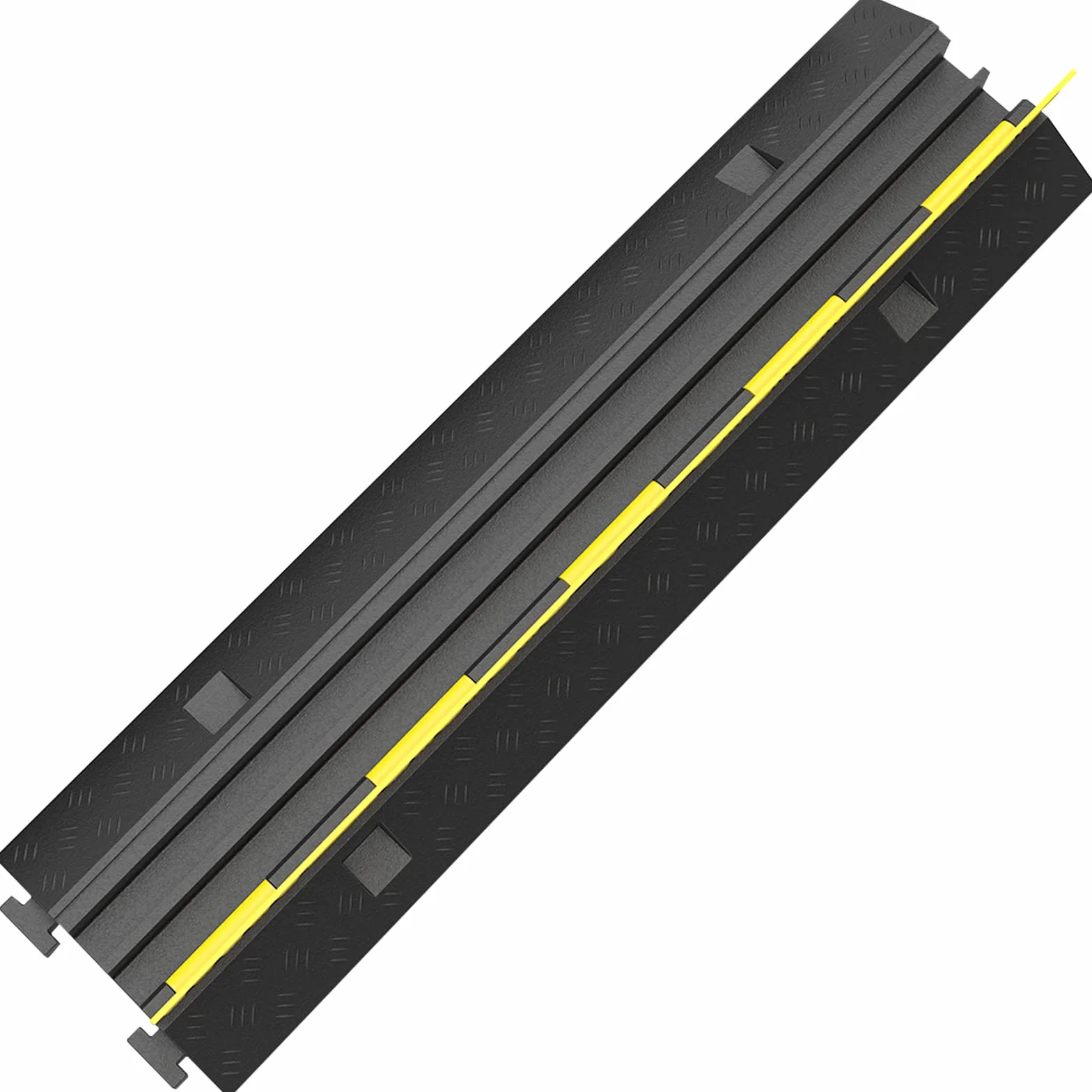 Happybuy Paquete de 3 2 unidades de 1000 libras por eje de capacidad de protección de cable de rampa de entrada de goma de velocidad de tráfico, protector de cable