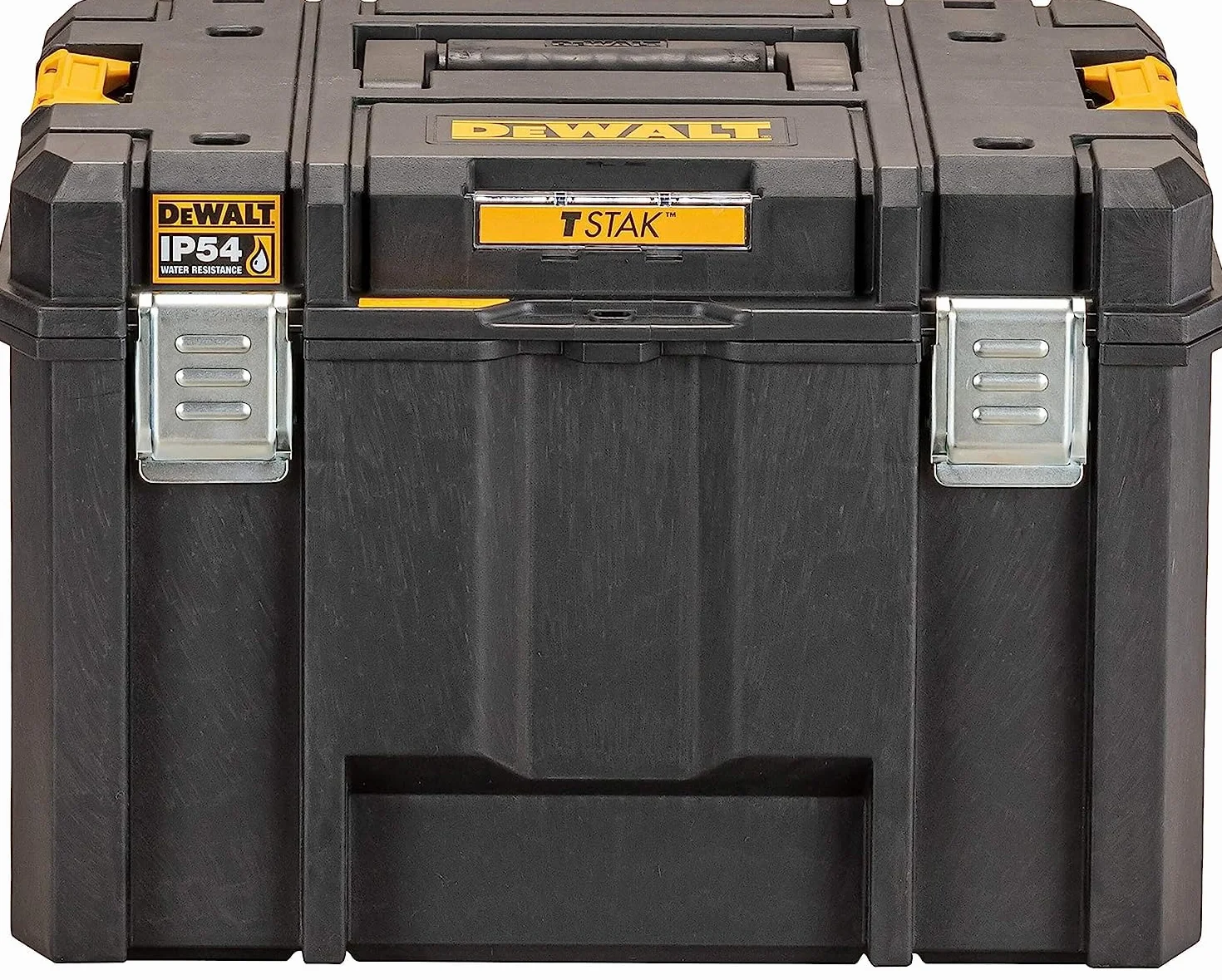 DEWALT DWST83346-1 - Caja de herramientas profunda VI TSTAK, Volumen de 44 litros, Combinable con otras cajas TSTAK, IP54