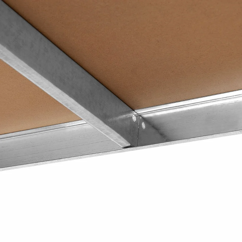 Monzana Estantería Metálica 160x90x40cm 700kg Estanterías para Cargas Pesadas 4 Estantes Taller Plata