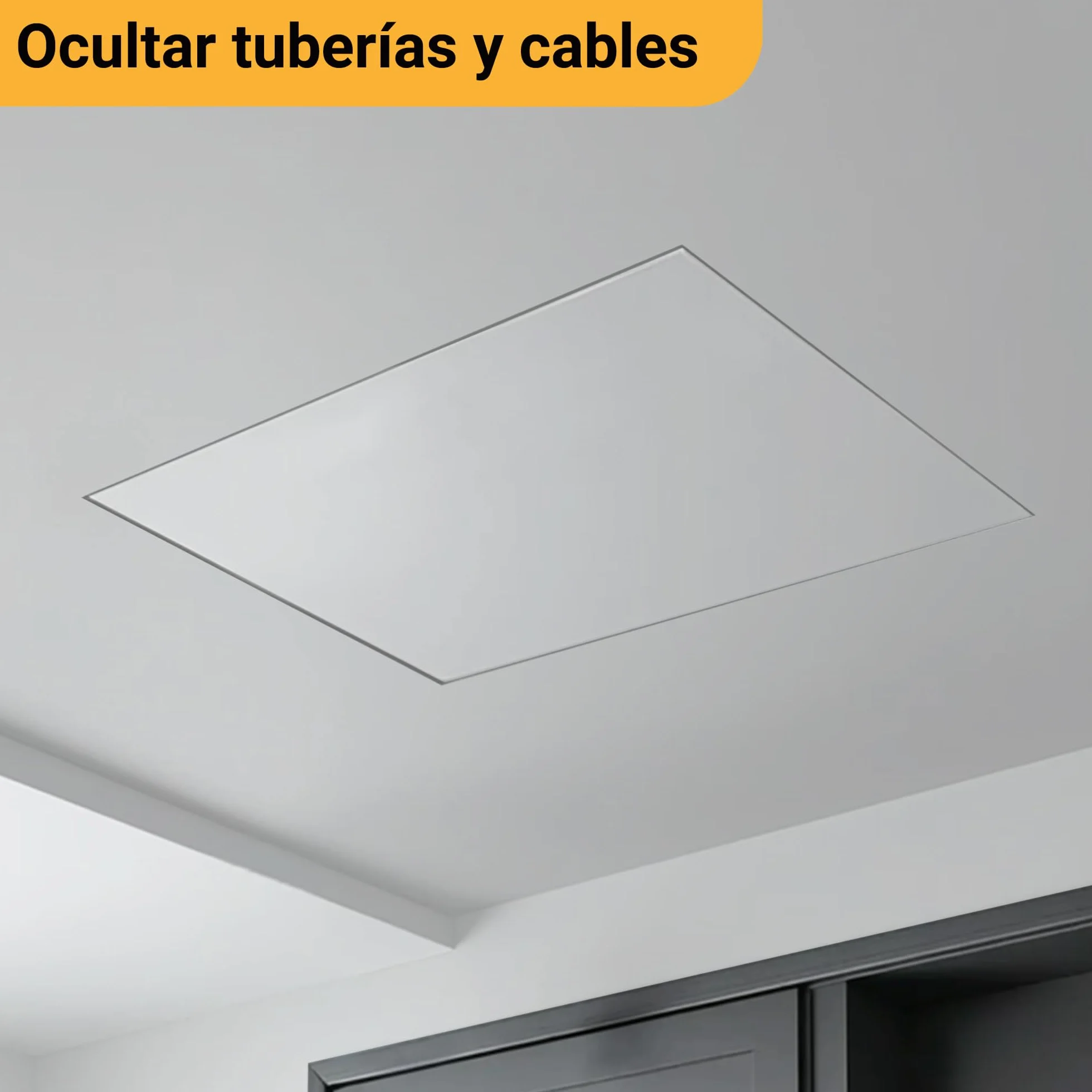 Proxinova Trampilla Pladur 30x50 cm Aluminio Caja Tapa Cuadro Eléctrico Compacta Desmontable