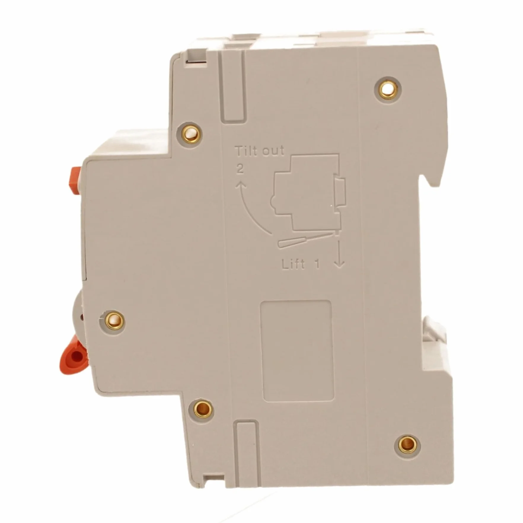 Interruptor magnetotérmico diferencial tipo A, 1P+N Curva C 6KA 30mA 220V, Ocupa 2 módulos DIN, RCBO Tipo A C16 16A