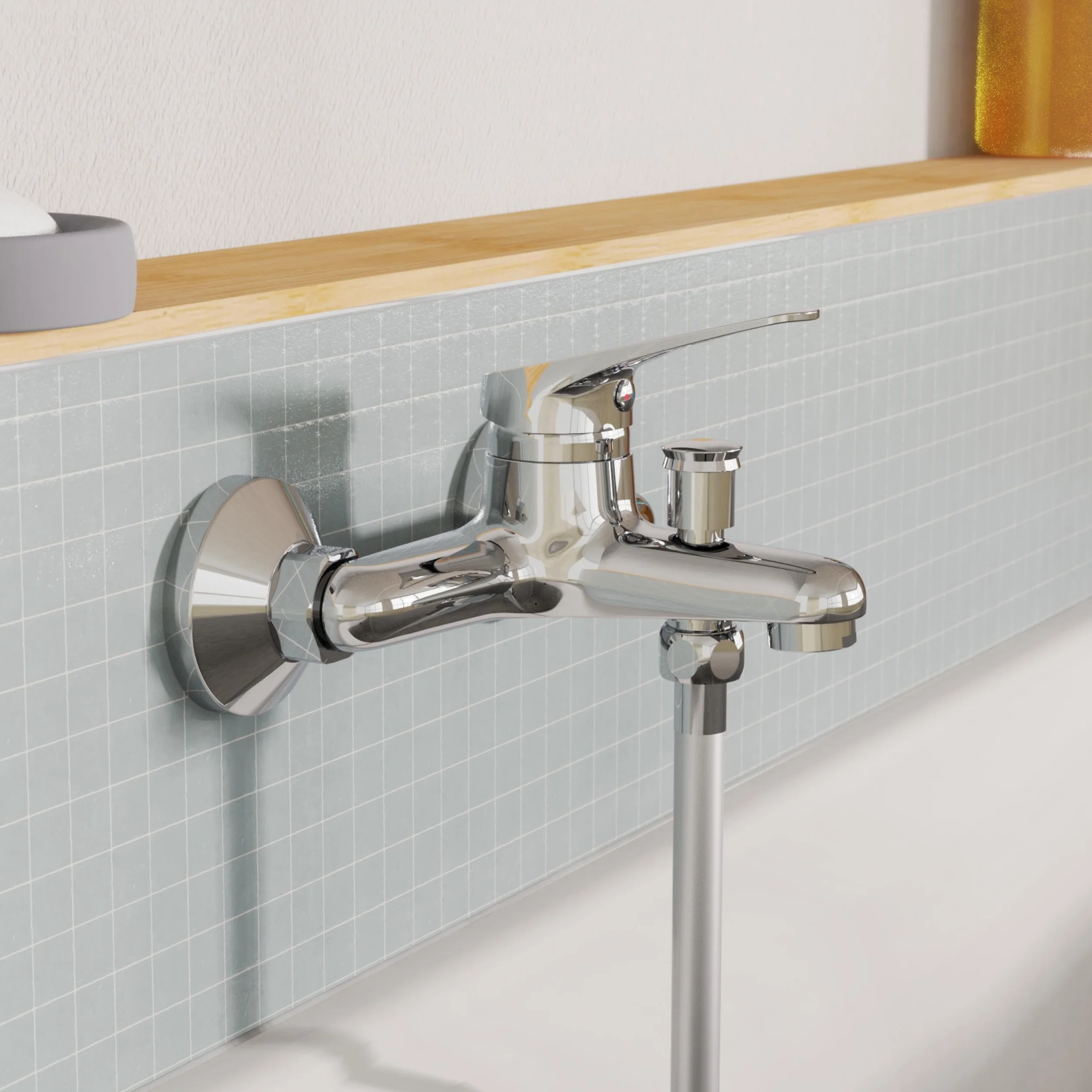 EISL NI023SCR Mezclador monomando para bañera, cromo