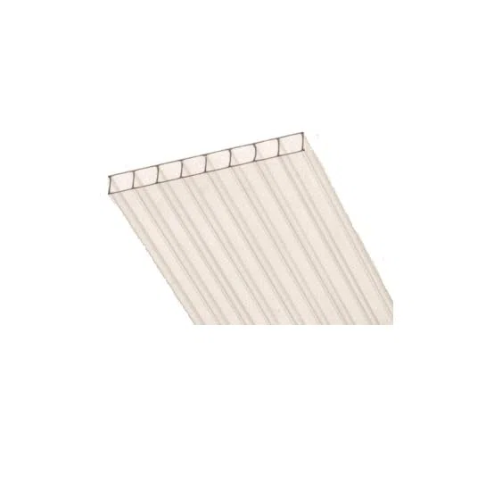 POLICARBONATO DE 6MM. LOTE O PACK DE 2, 4 ó 6 PLANCHAS O PLACAS DE 1,05X0,50 METROS DE POLICARBONATO CELULAR TRANSPARENTE (4)