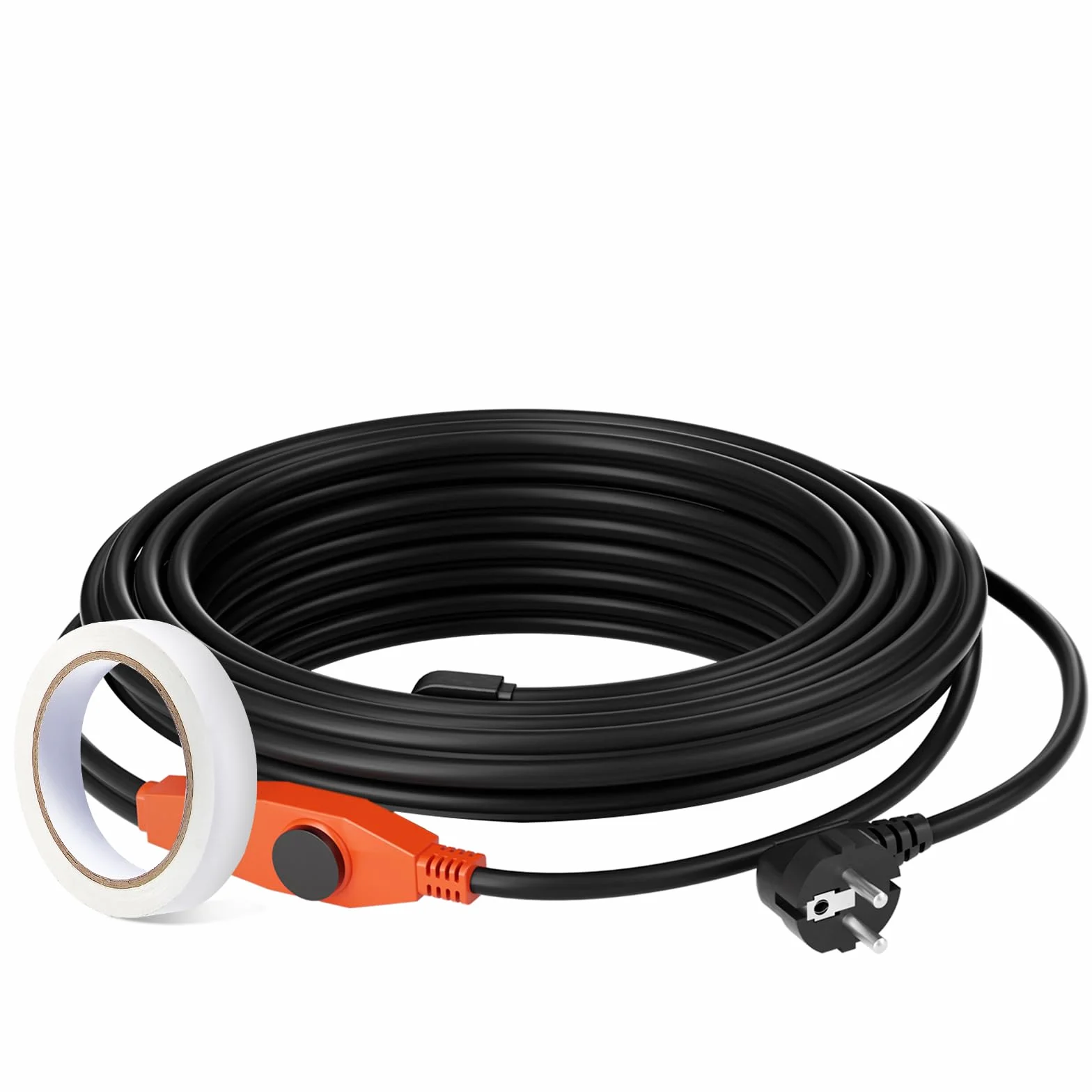 VEVOR Cable Calefactor Anticongelante para Tuberías de 9 m con Termostato Incorporado 23W/m