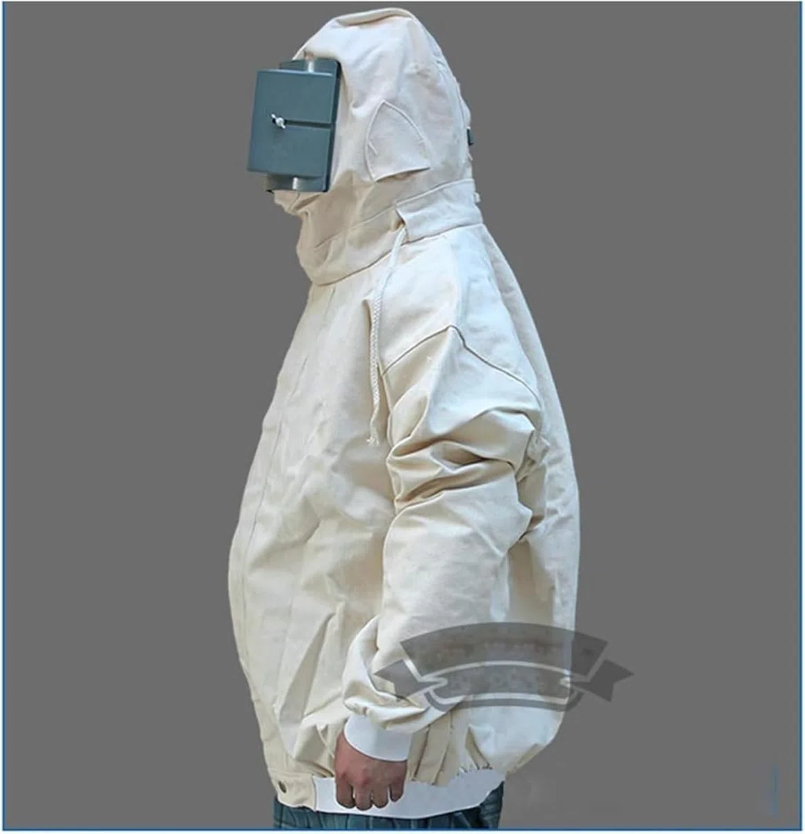 Mono protector for chorro de arena, traje protector contra el polvo for hombres y adultos con chorro de arena abrasivo for industria de lona, ​​para pintar y trabajar la madera,suministrada.