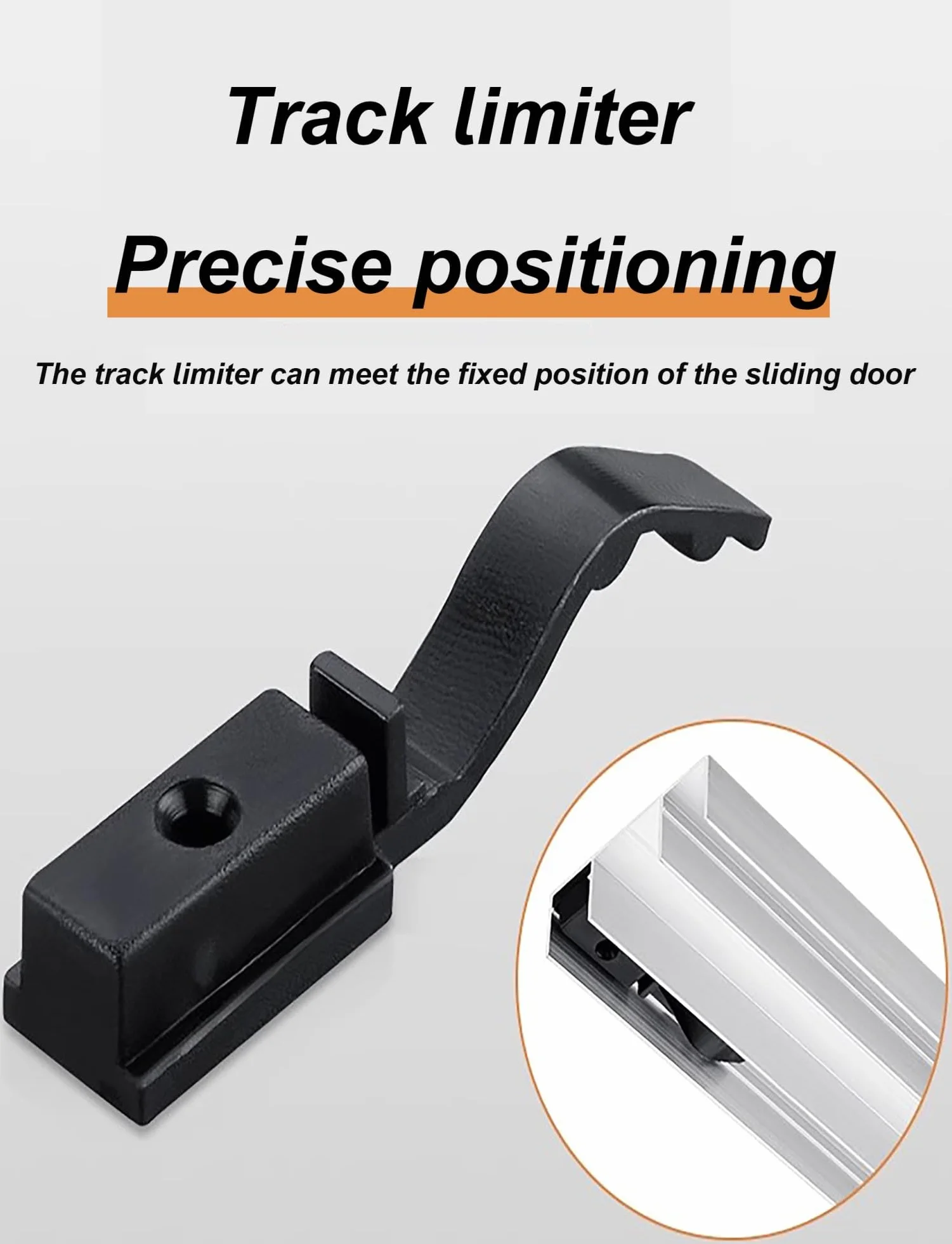 Genérico Kit de herrajes for Puertas corredizas de Dos rieles - Rieles de Aluminio de Alta Resistencia for Puertas de armarios y gabinetes - Montaje Empotrado(Silver,90cm)