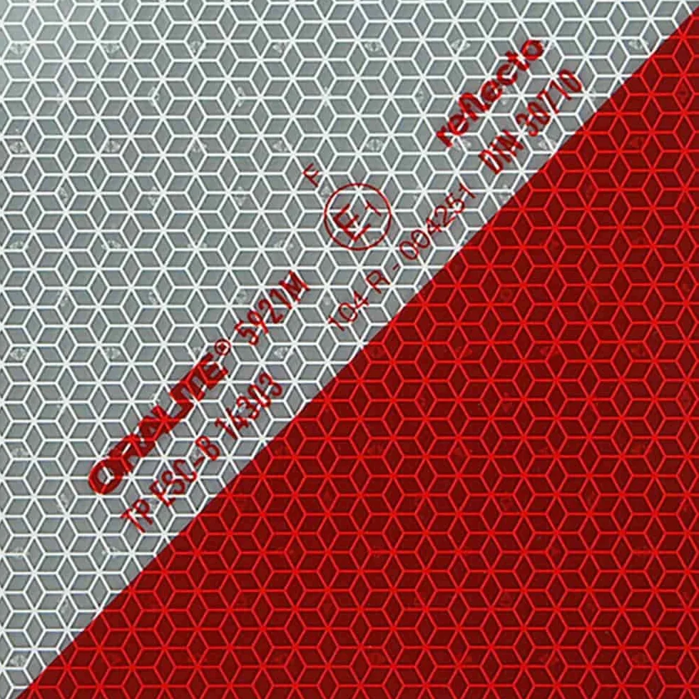reflecto - Marcador de Advertencia Autoadhesivo para Coche (2 x 282 x 282 mm)