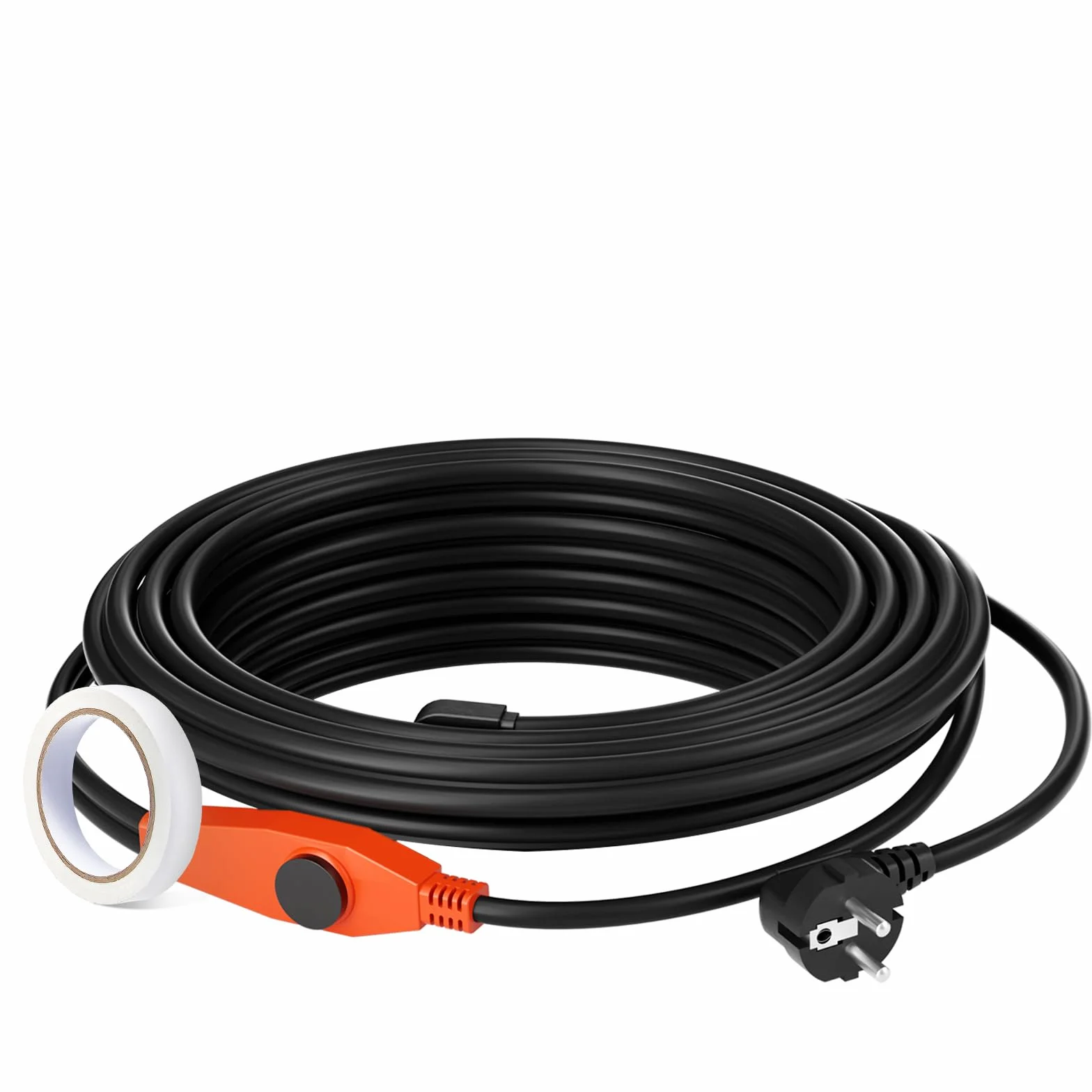 VEVOR Cable Calefactor Anticongelante para Tuberías de 9 m con Termostato Incorporado 23W/m