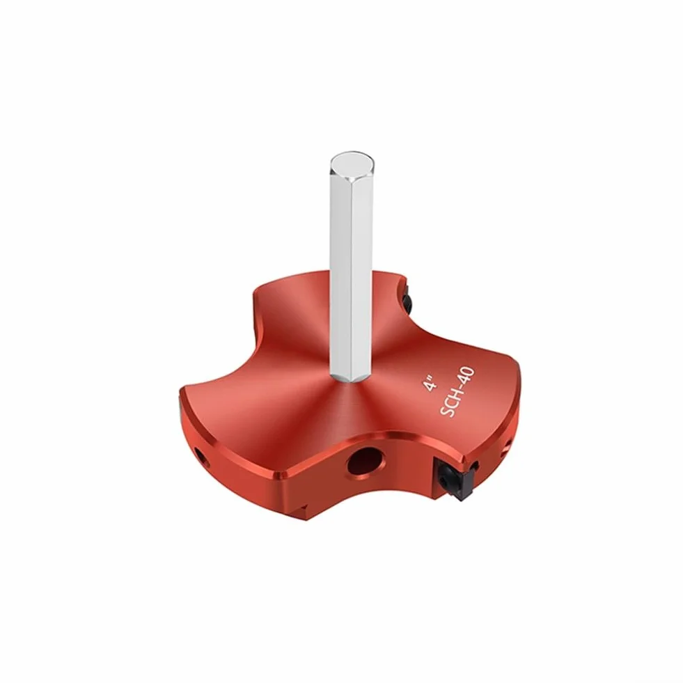 Escariador de tubería de PVC de triple hoja para la eliminación efectiva de desechos de tuberías y cemento 40 accesorios de plástico PVC, CPVC y ABS con construcción (4)