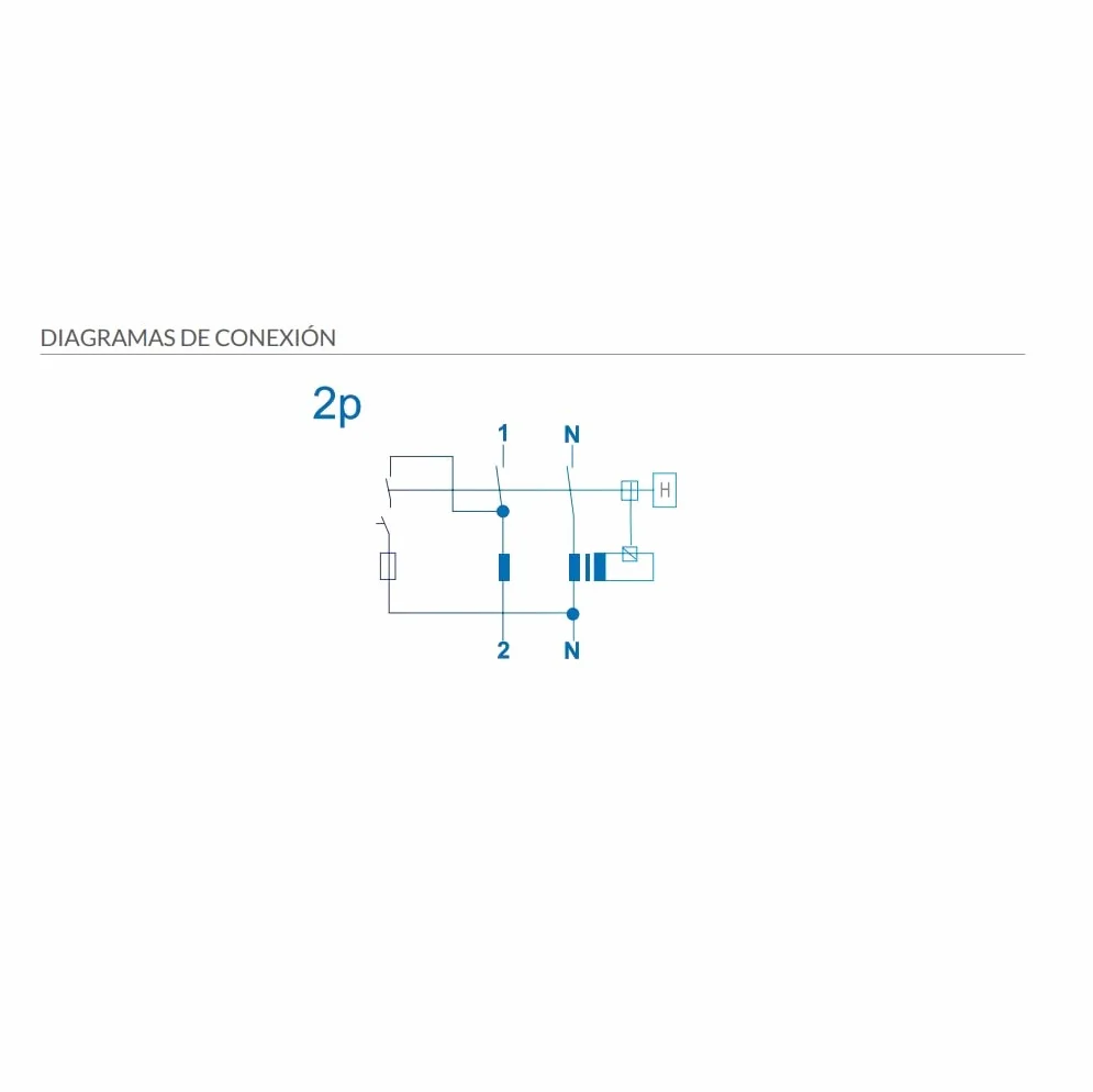 Interruptor diferencial superinmunizado SI, 300 mA, 2P, 40 A, Clase A, sensibilidad 300mA, RASMACOR