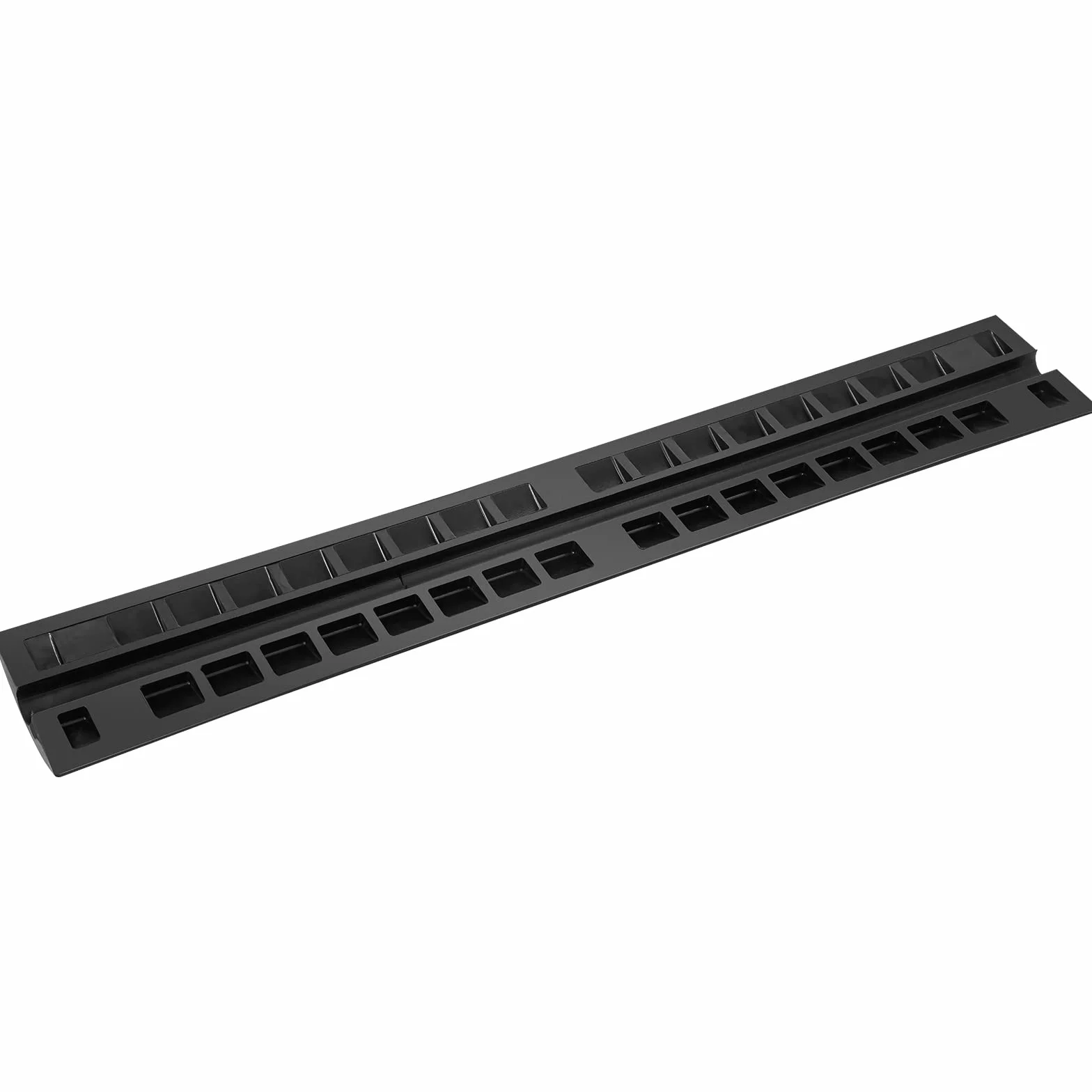 VEVOR Rampa de Protección de Cable 4 Piezas 1 Vía Canaleta Pasacables de Suelo Canal de 3x2 cm Protector de Cables de Goma Capacidad de Carga 8164kg/eje Cubiertas de Suelo para Cables Negro y Amarillo