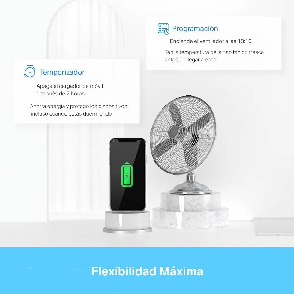 Tapo P110 Mini Enchufe Inteligente Wi-Fi 4 Paquetes Monitoreo Energía Compatible Alexa Google Home