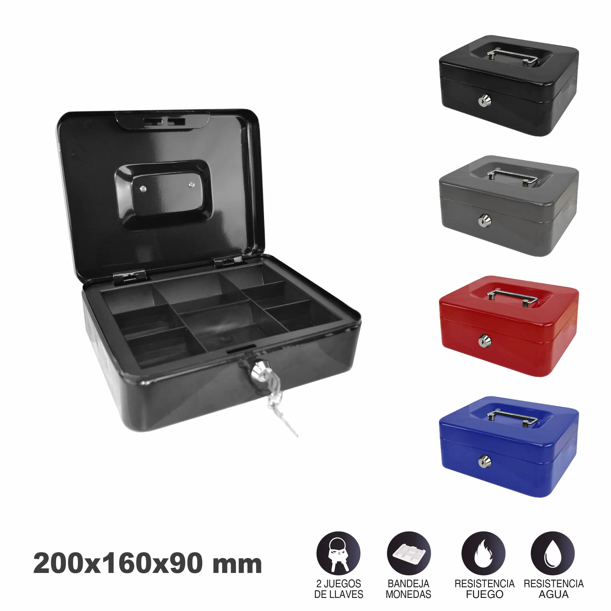 CRISCOLOR CAJA CAUDAL NEGRO 200X160X90MM