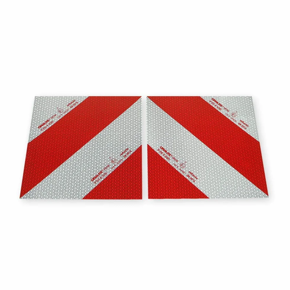 reflecto - Marcador de Advertencia Autoadhesivo para Coche (2 x 282 x 282 mm)