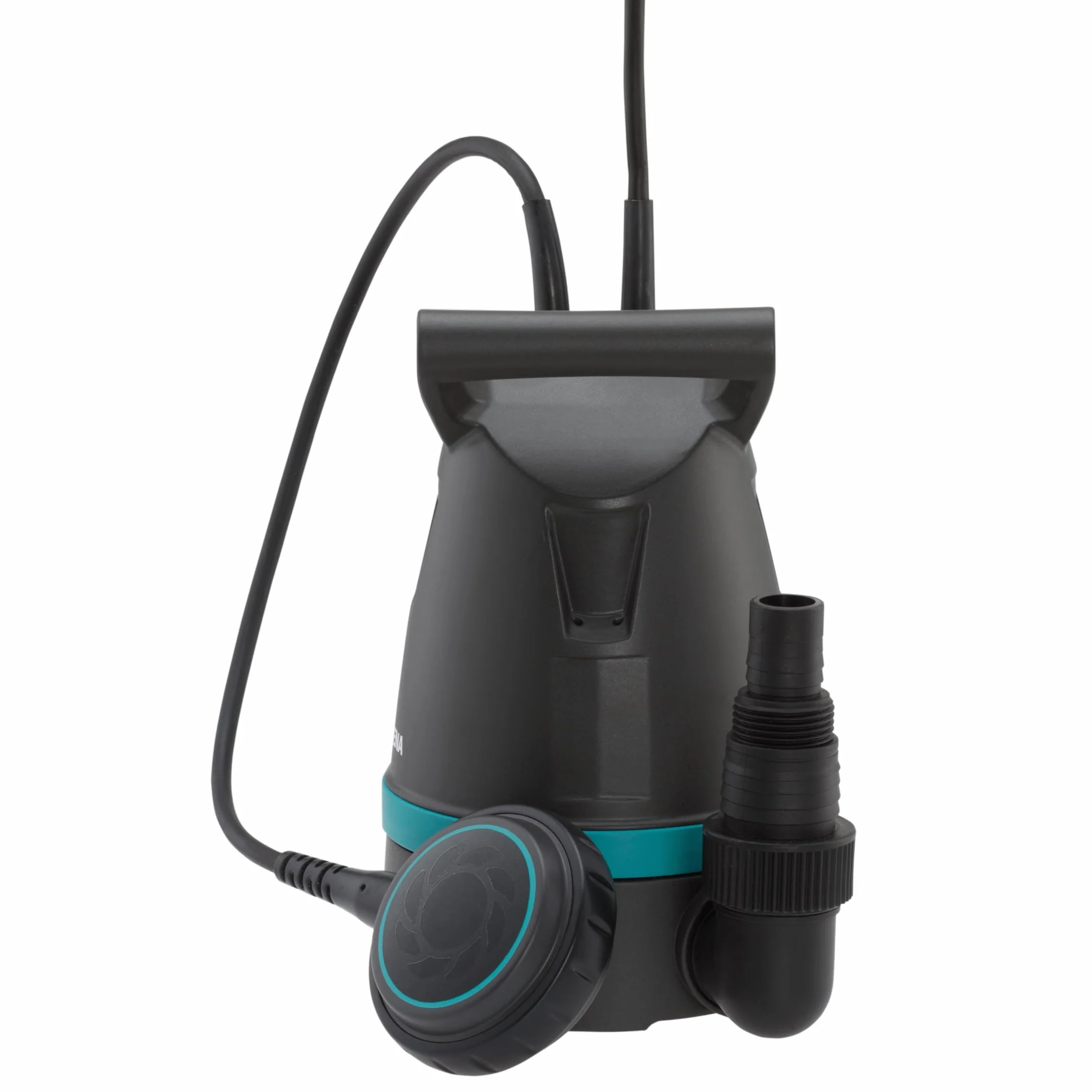 Gardena Bomba sumergible de aguas limpias 8600 Basic: bomba drenaje conexión flexible mangueras, 8600 l/h, aspiración plana hasta 4mm, interruptor flotación funcionamiento continuo (9001-47)