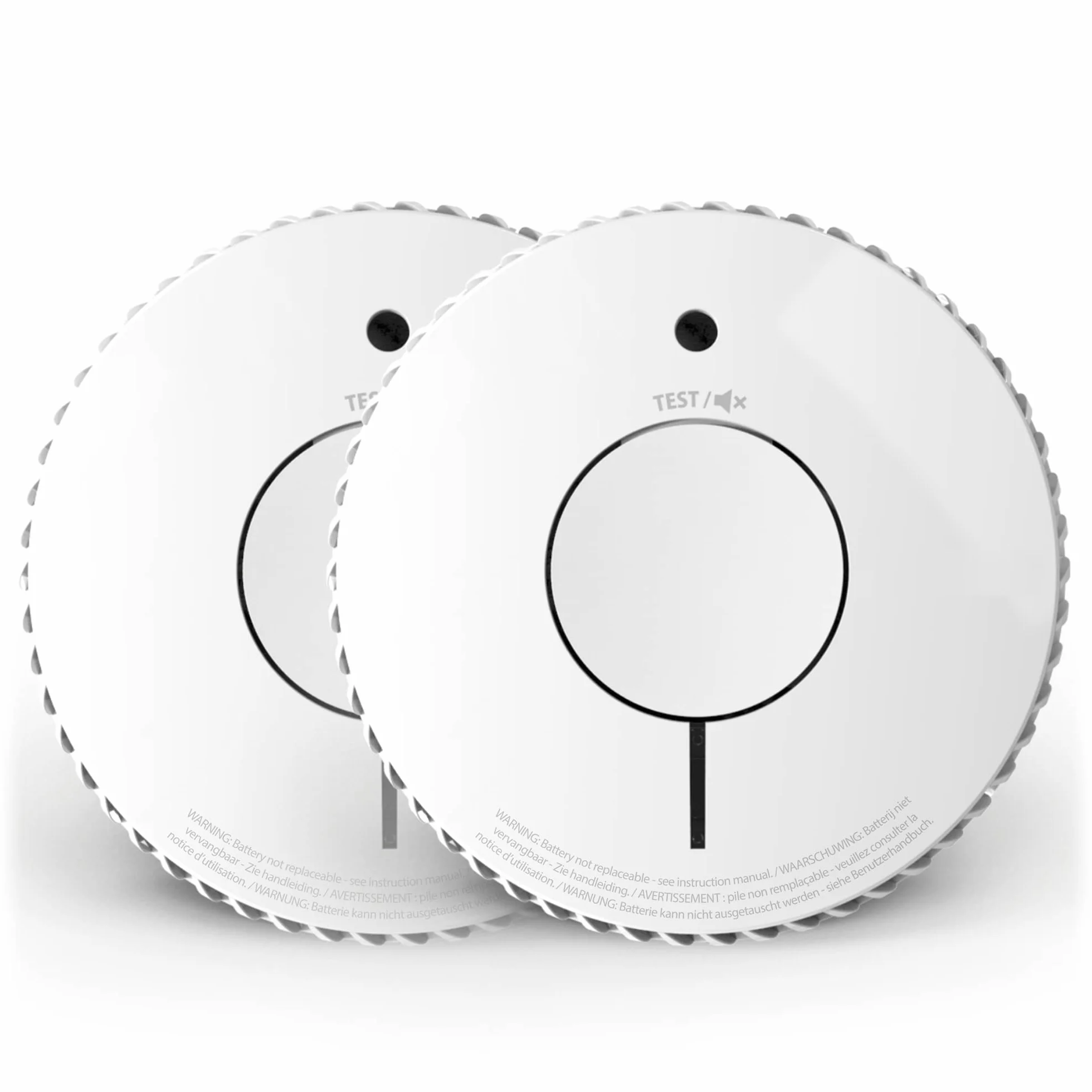 FireAngel Detector de Humo óptico para casa – Alarma de Incendios para el hogar – Batería de 10 años – Botón de Prueba y Silencio – Recambio para ST-622/ST-620 – Pack de Dos