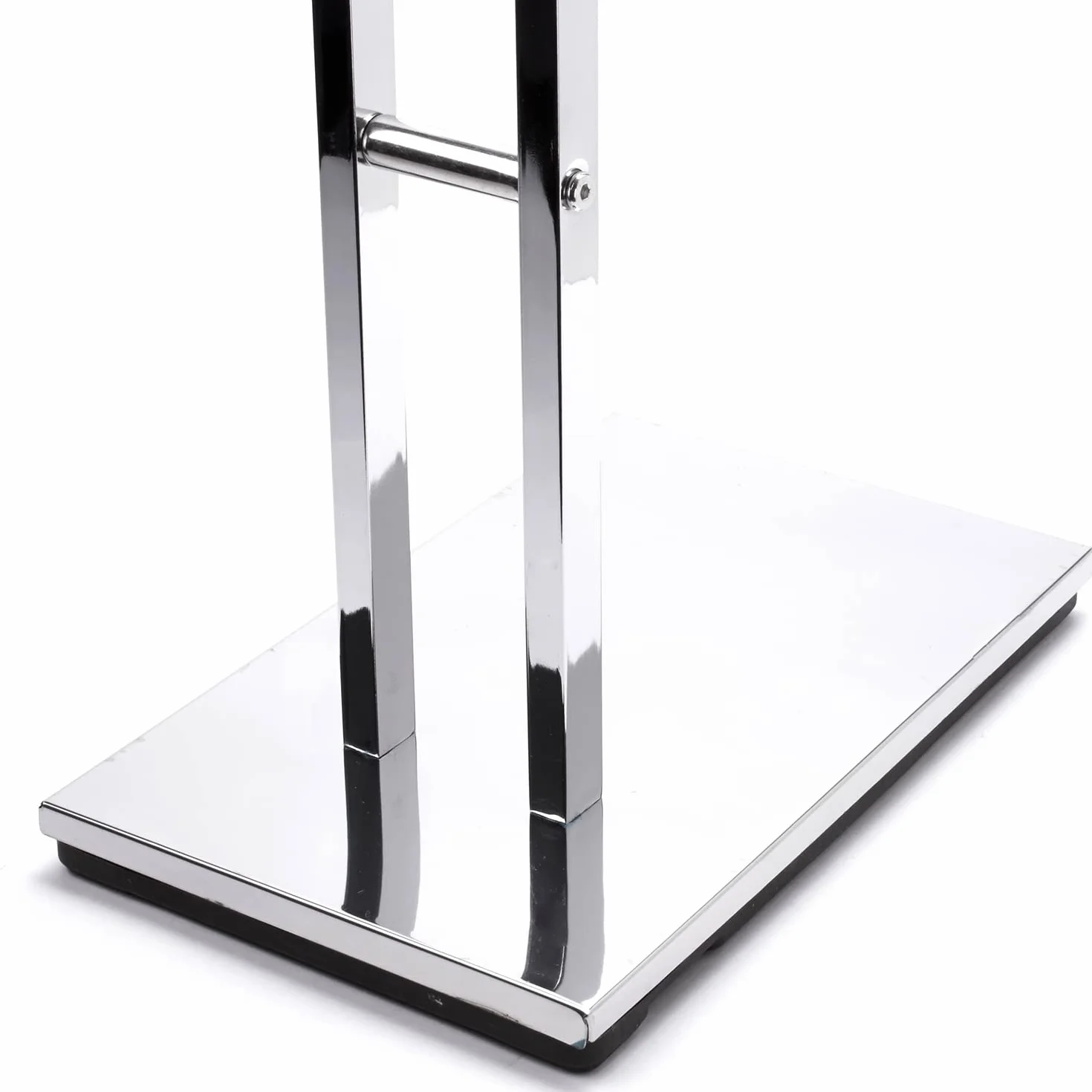 Toallero de Pie Moderno Cromado con Base Antideslizante 2 Barras 37.5 x 20 x 85 cm