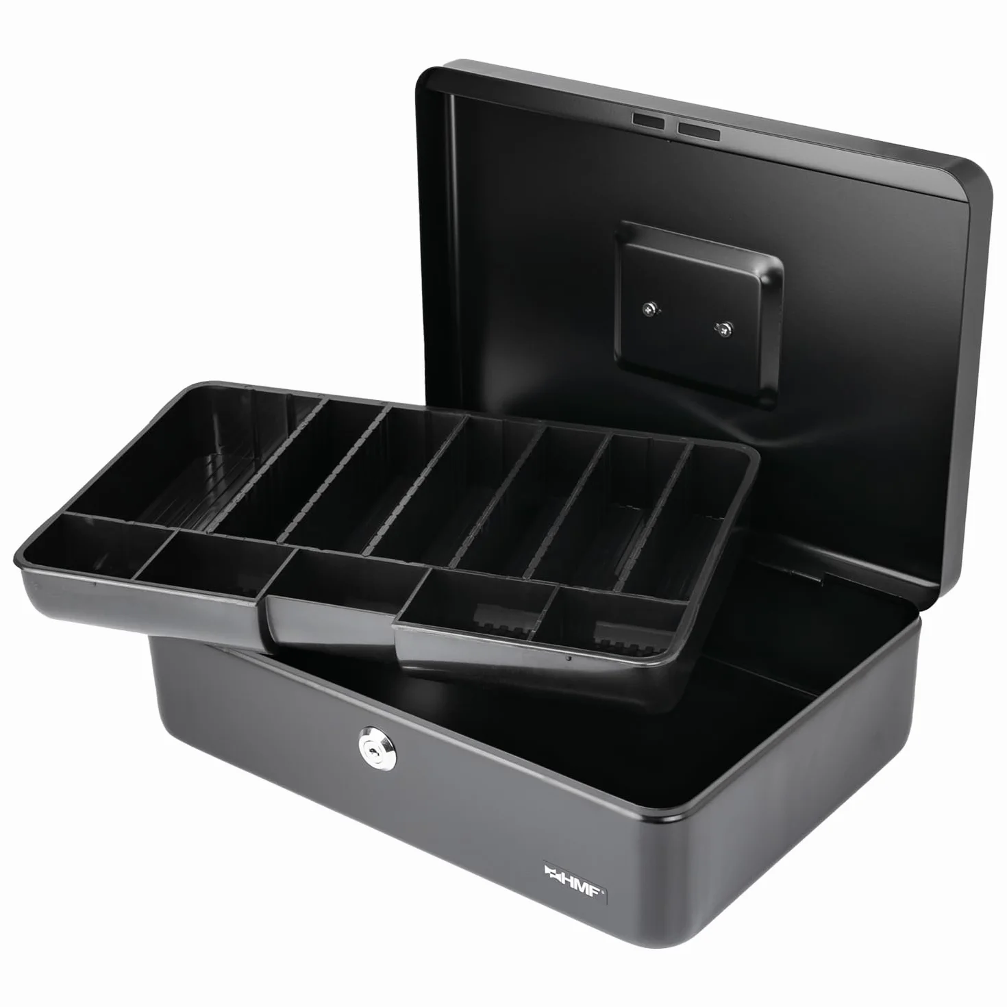 HMF 22036-02 Caja de Caudales, Bandeja para División Individual, 36 x 25 x 11 cm, negro