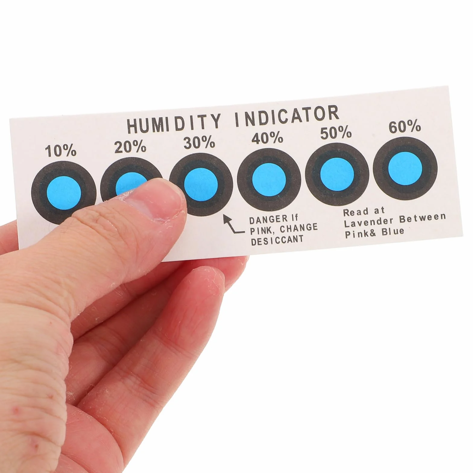 20 tarjetas de indicador de humedad, sensor de humedad, tarjeta indicadora de tiras de prueba, tarjeta indicadora universal, indicador de humedad portátil, papel absorbente MUCKLILY