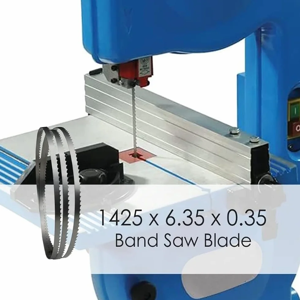 Paquete De 4 Hojas, Hojas De Sierra De Cinta SK5, 1425 mm x 6,35 mm x 0,35 mm x 6TPI, Madera Metal Plástico PVC Espuma Corte