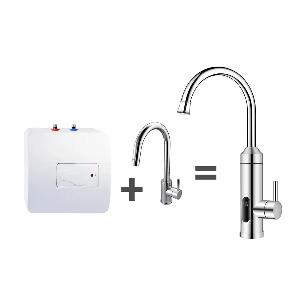 HOGART Grifo Eléctrico Calentador de Agua 230V Cocina Baño Instantáneo