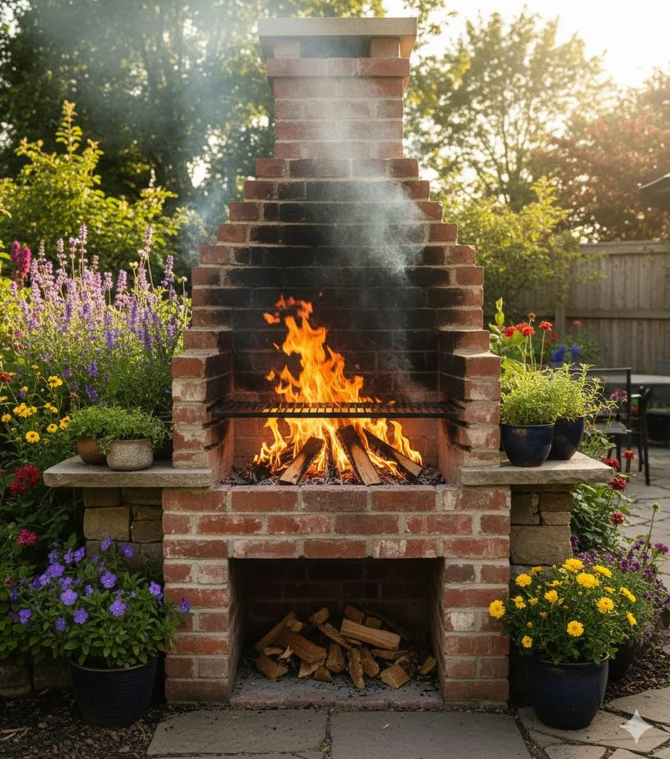 Kit Leña Premium 10kg para Chimenea, Barbacoa y Horno de Pizza | Troncos seleccionados, Astillas de Frutal y Guantes de Cuero de Calidad