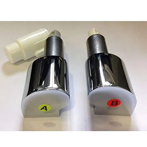Conjunto de repuestos de bisagras con cierre suave para inodoro. Cromado. De Roca. AI0012400R.
