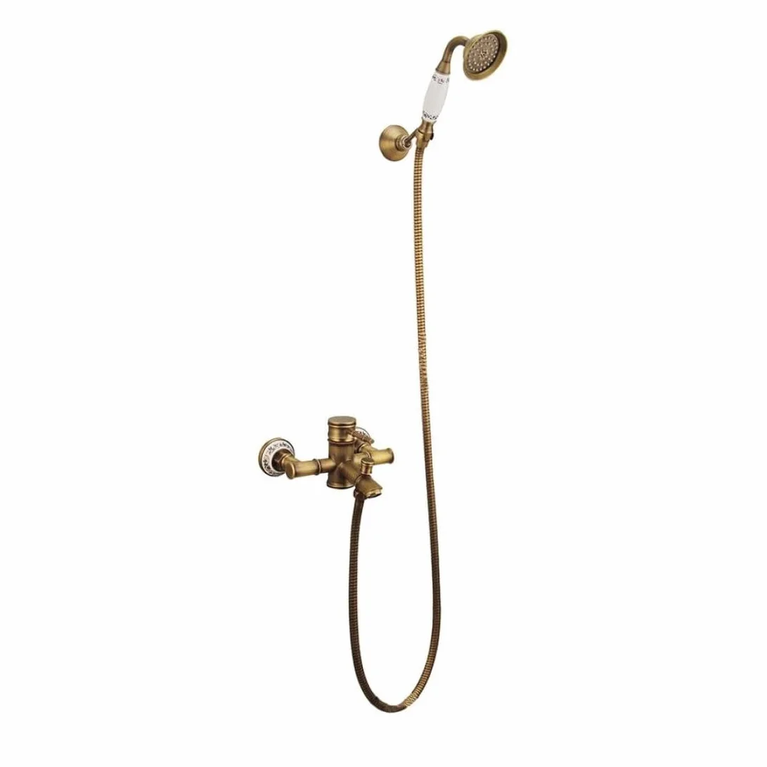 Hommp Cabezal de Ducha de Cobre con Manguera 1,5 m