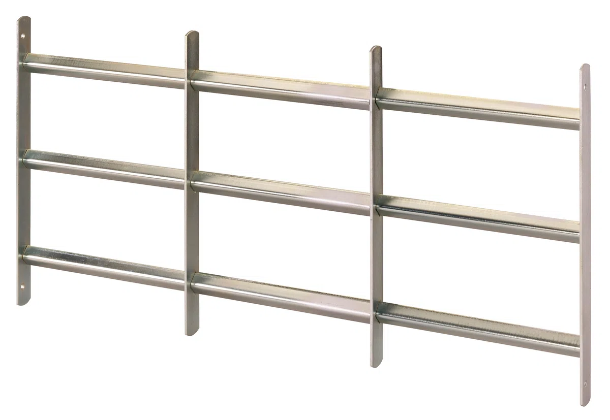 Alberts 553708 Rejilla para ventana Venlo, extensible, galvanizada azul, 450 x 700-1050 mm