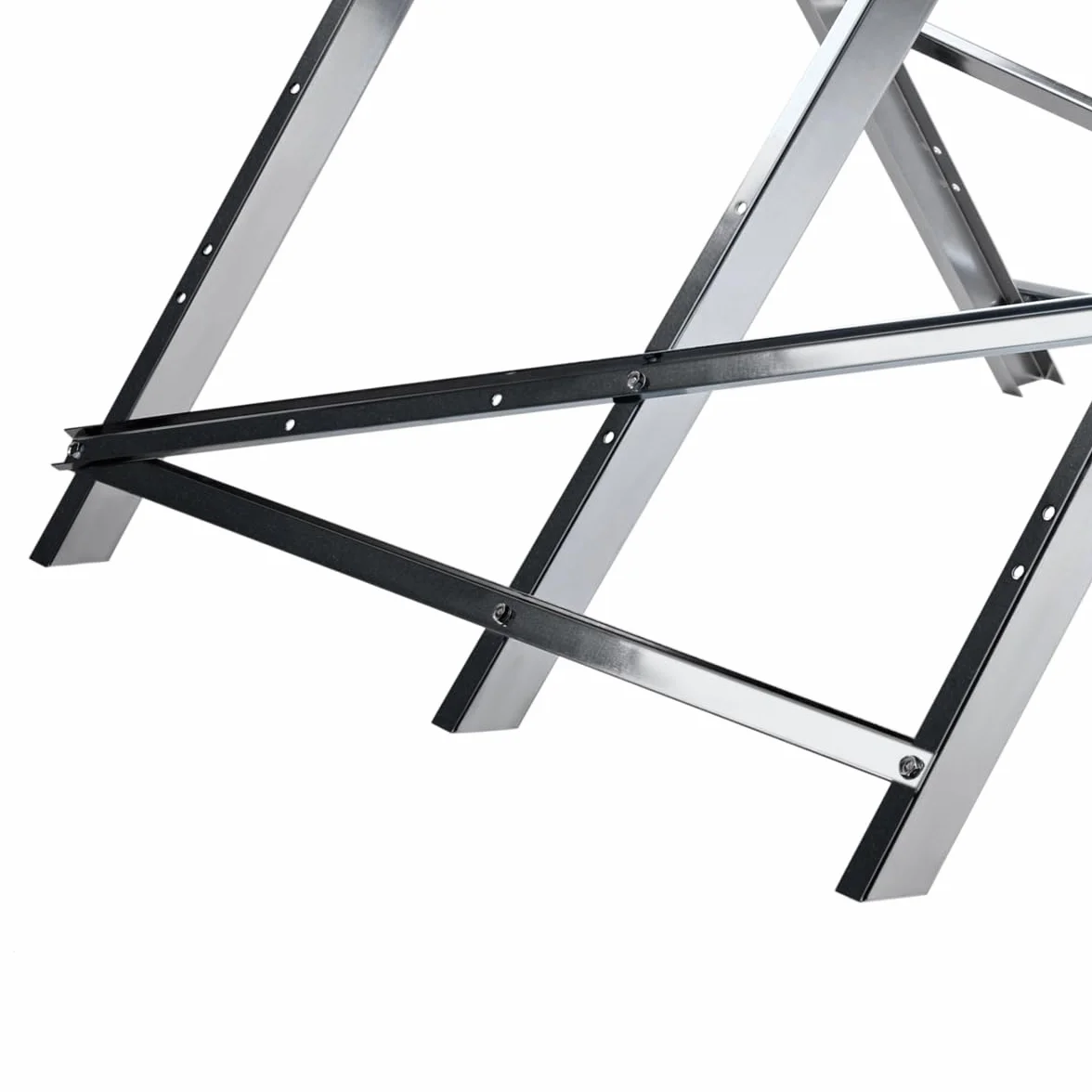 T-LoVendo Caballete para Serrar Cortar Leña Banco para Motosierras Troncos Plegable diámetro hasta 40 cm Peso max150kg Metal Galvanizado