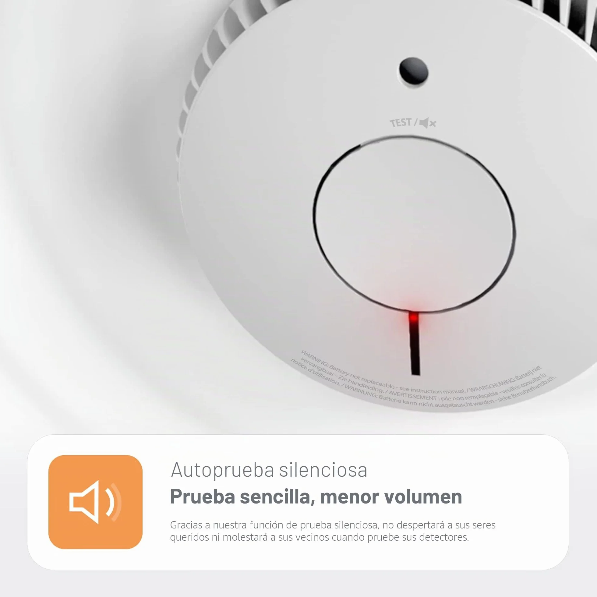 FireAngel Detector de Humo óptico para casa – Alarma de Incendios para el hogar – Batería de 10 años – Botón de Prueba y Silencio – Recambio para ST-622/ST-620 – Pack de Dos